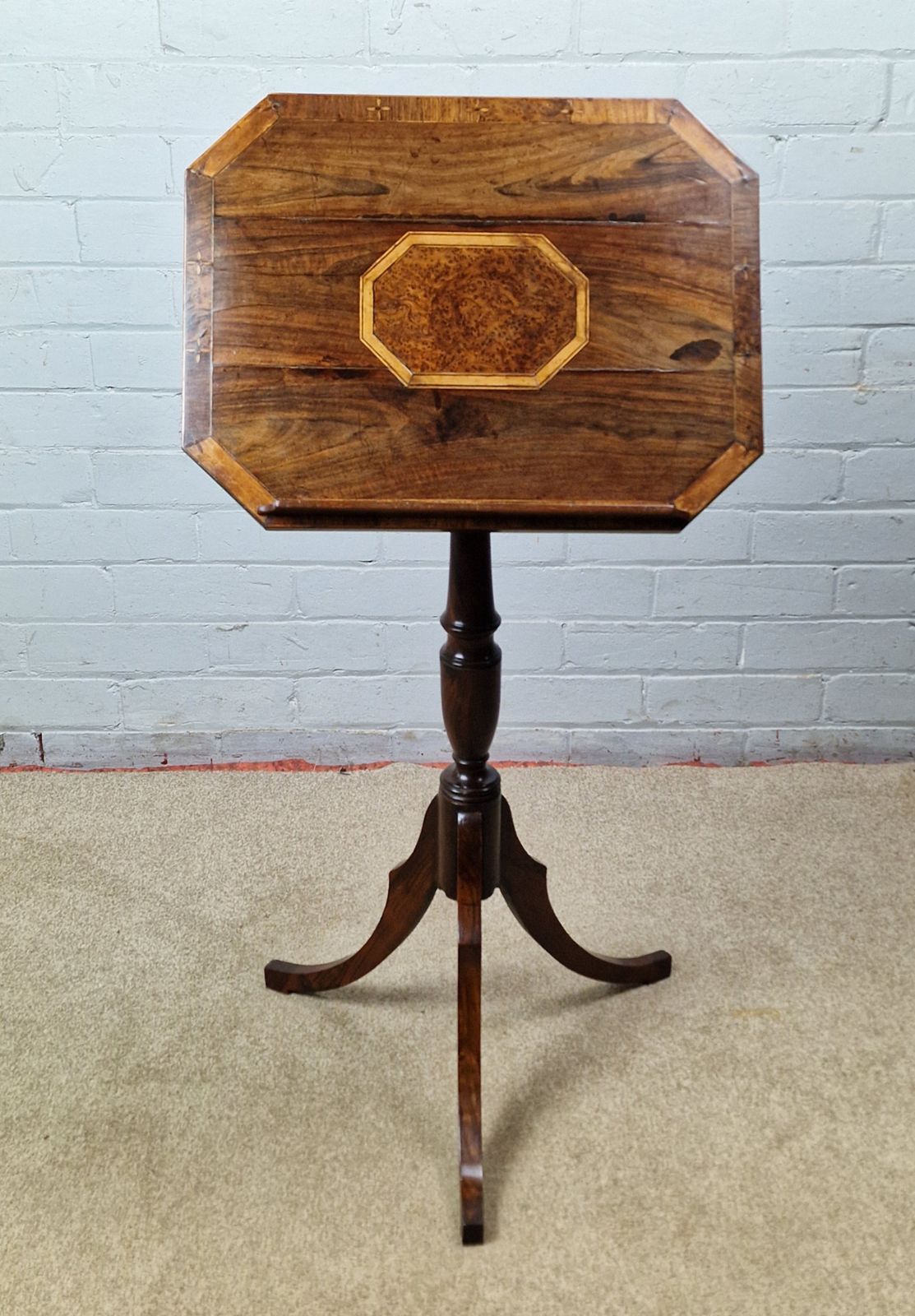 photo furniture A Regency Mahogany Rosewood Crossbanded Satinwood And Burr Elm Inlaid Reading Ta