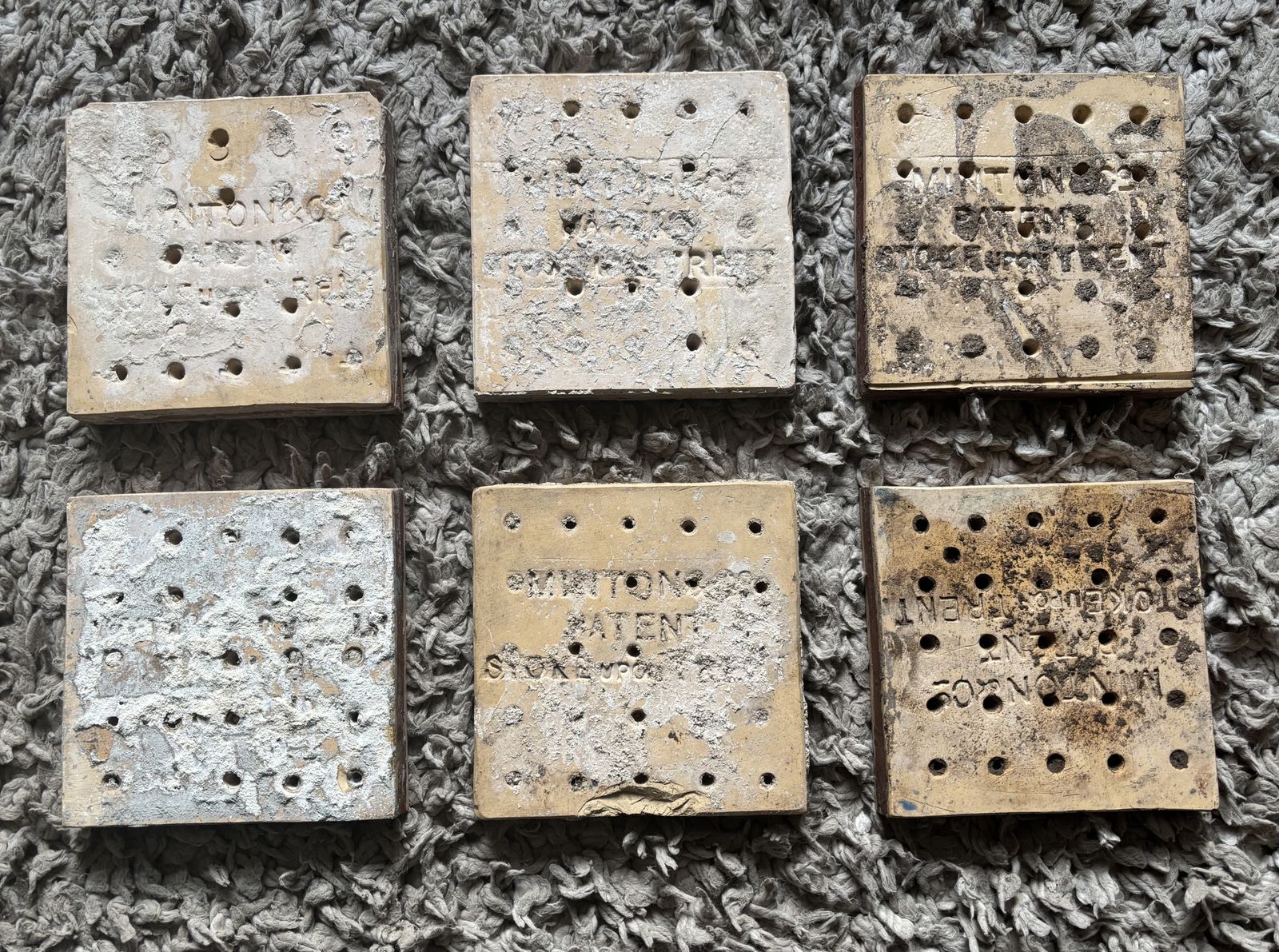 6 Minton George III Fireplace Tiles. photo furniture