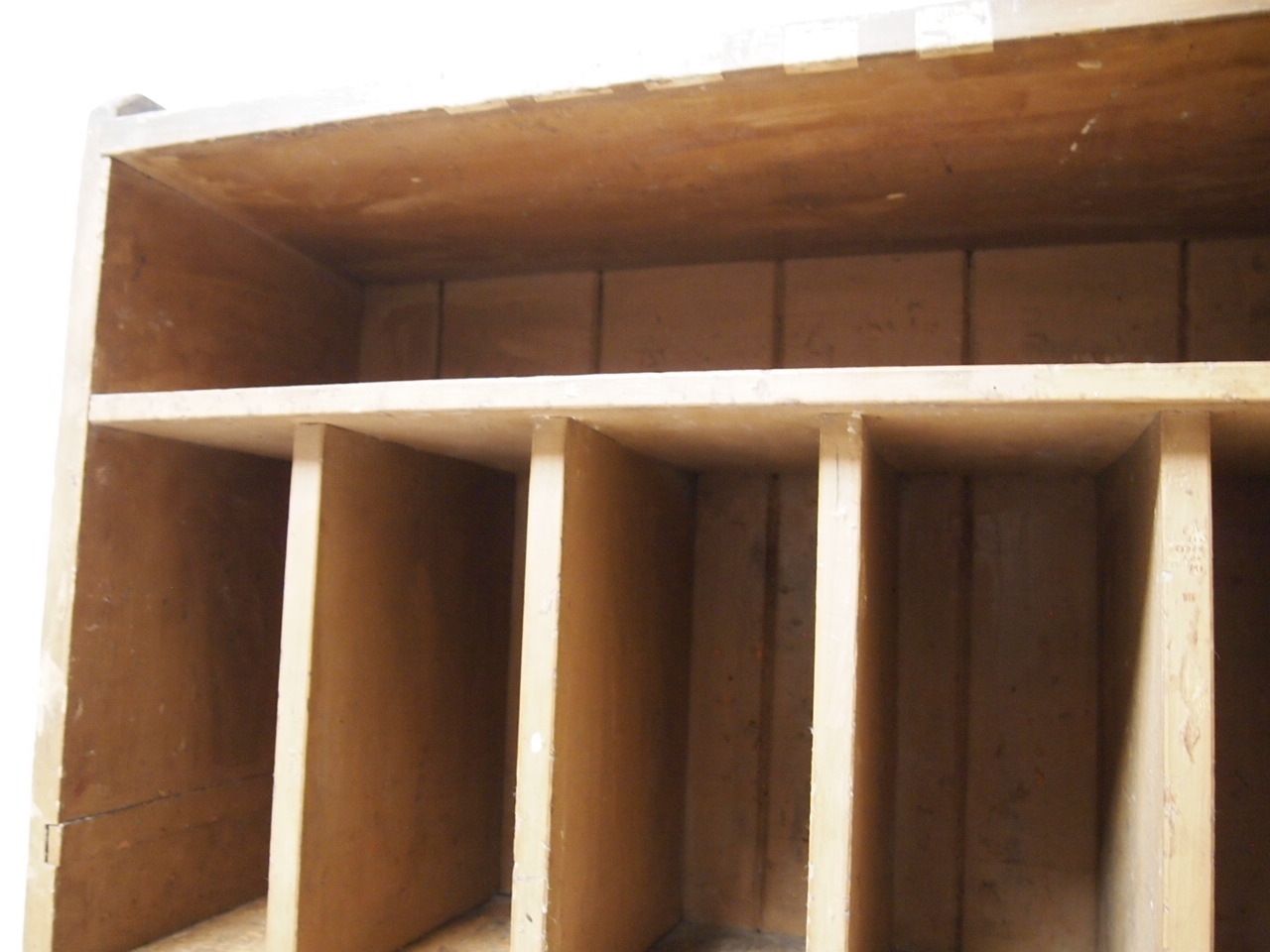 Vintage Solid Pine Pigeon Hole Storage Unit photo for sale