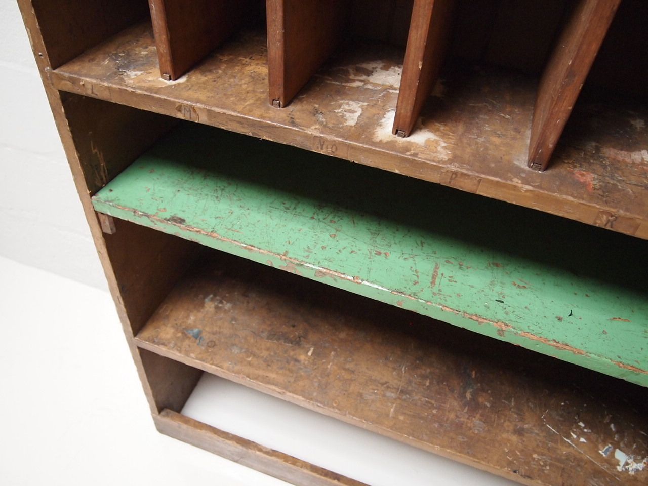 Vintage Solid Pine Pigeon Hole Storage Unit photo 725.0