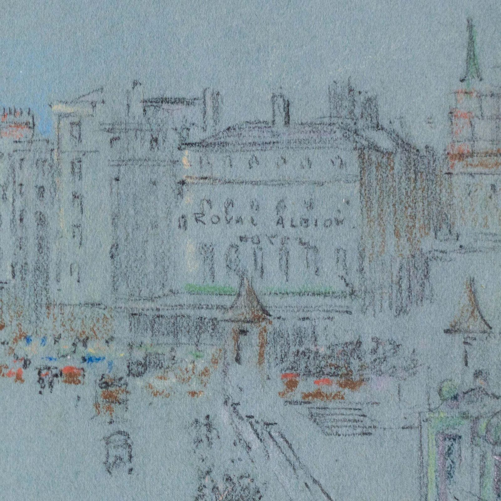 Brighton Pier And Royal Albion Hotel 1938 – Original Pencil Sketch. photo for sale