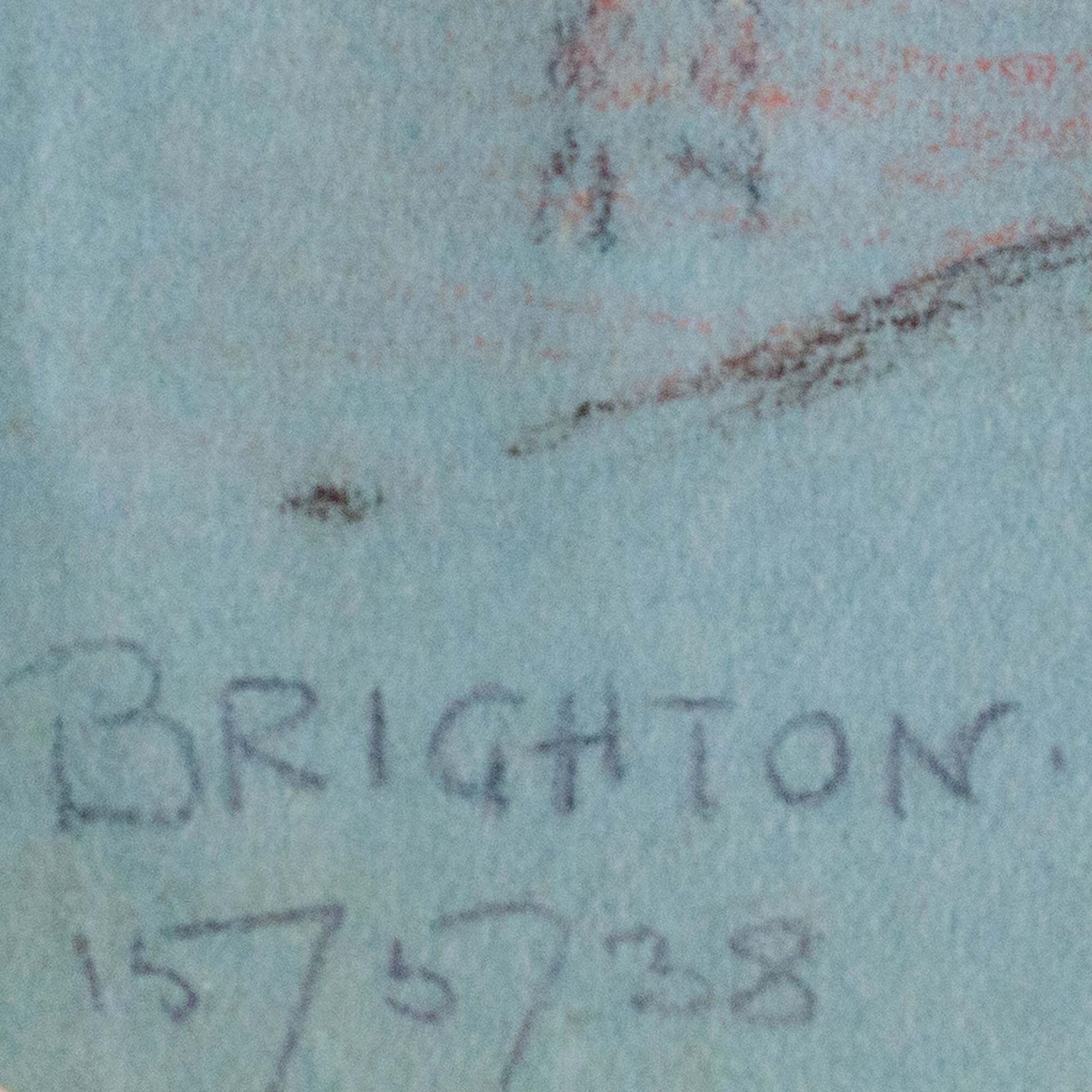 Brighton Pier En Royal Albion Hotel 1938 – Potloodtekening. photo 251.0