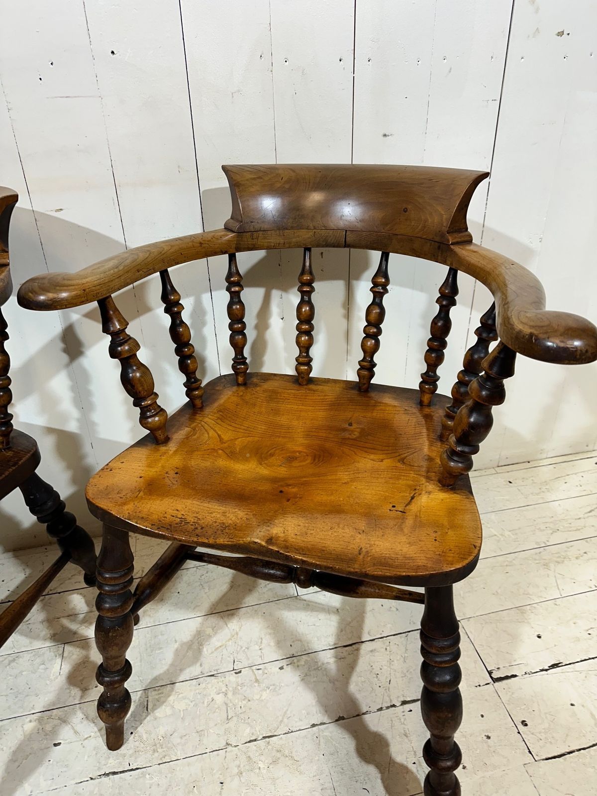 photo for sale Hand Crafted Victorian Captains Armchair In Birch And Elm