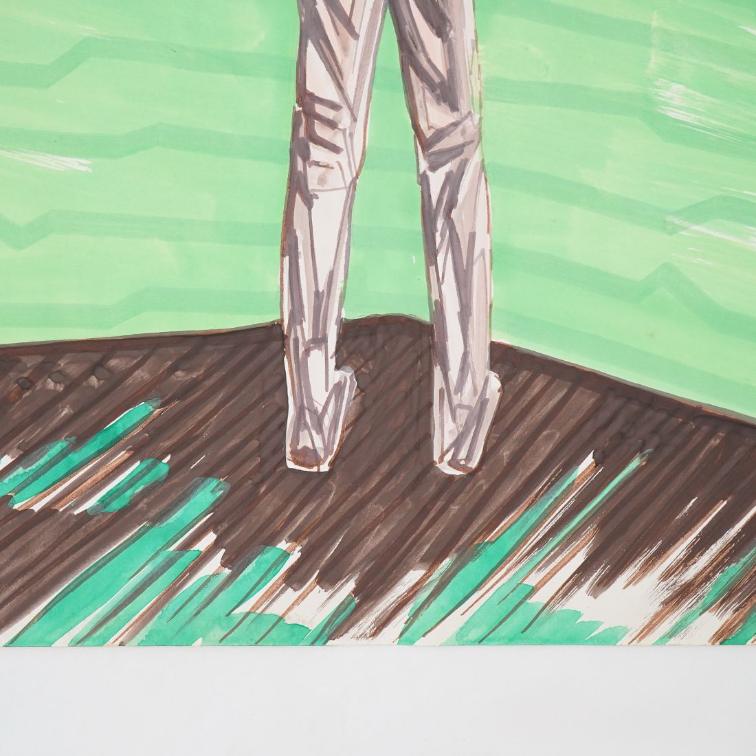Mario Rossello, Mixed Media On Paper, 1970s photo 640.0