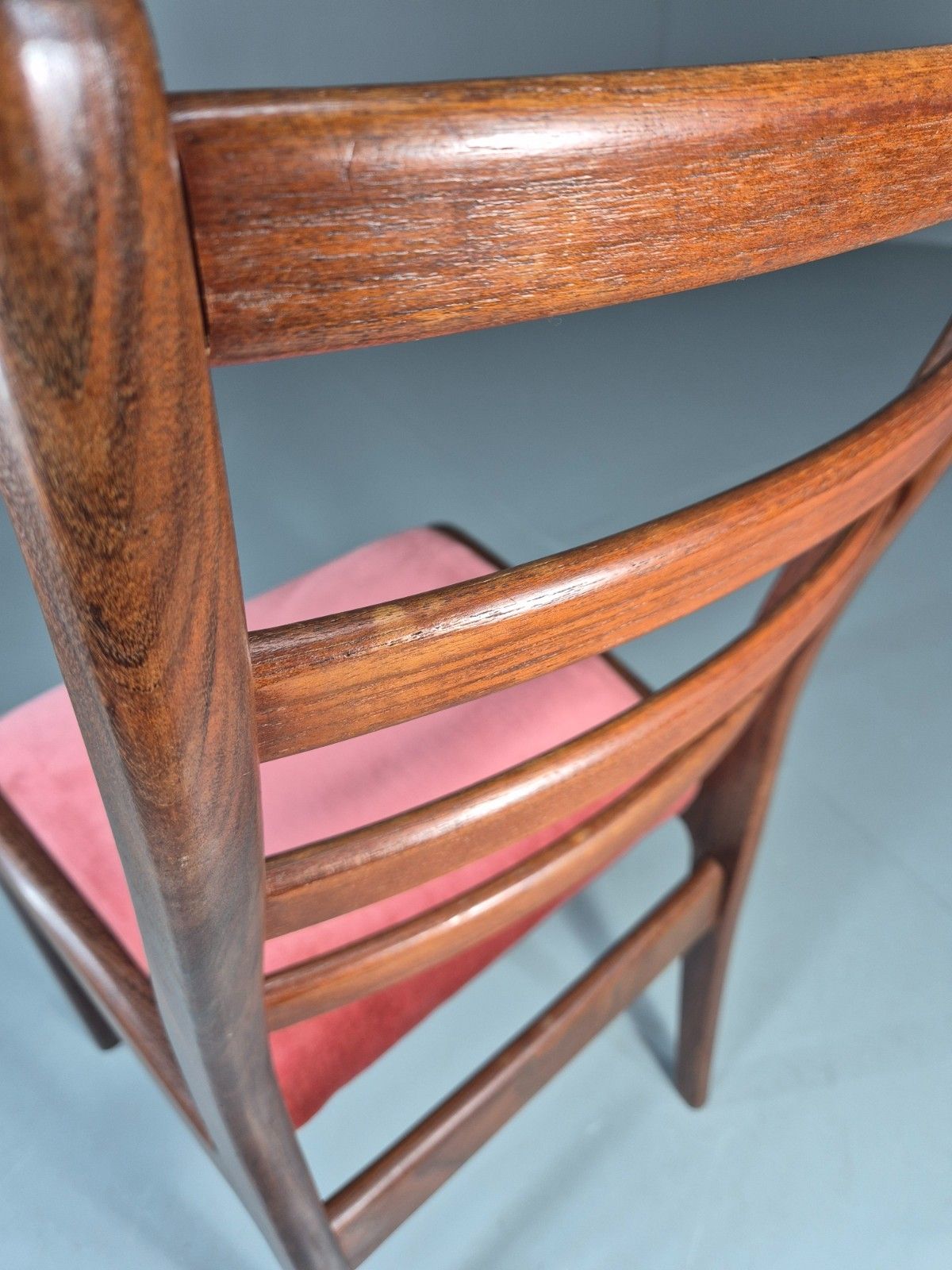 photo furniture Vintage G Plan Dining Chair 1970s Pink Velour Teak Retro Mcm  Eb11649 Vdin
