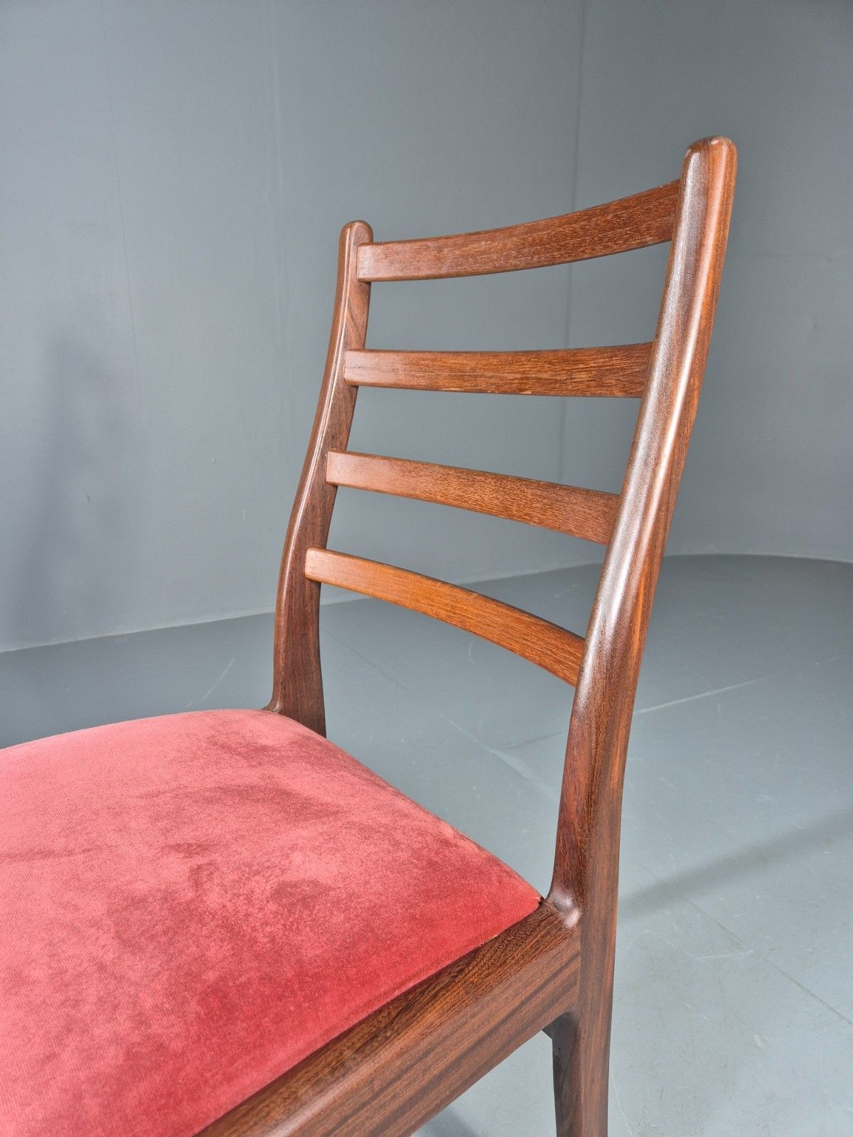 photo buy Vintage G Plan Dining Chair 1970s Pink Velour Teak Retro Mcm  Eb11649 Vdin