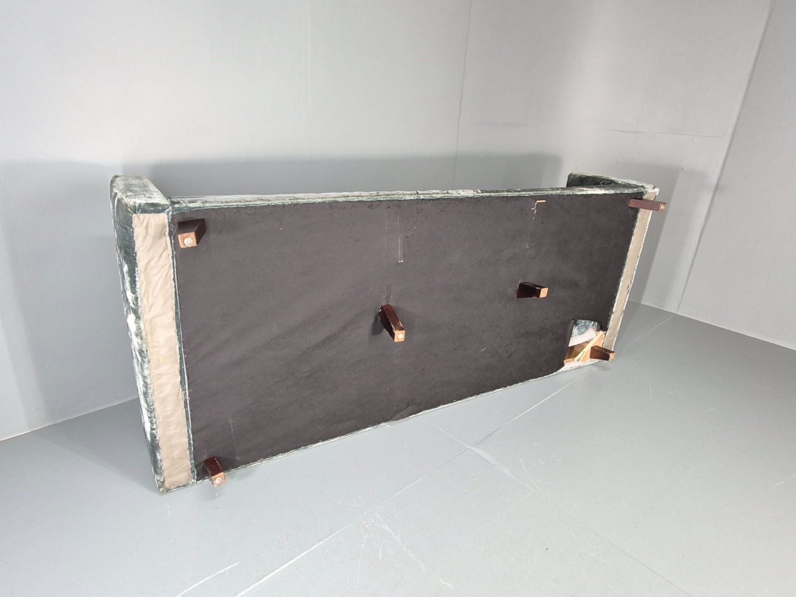 photo vinterior Huge 4 Seater Settee Turquoise Velvet Ex Hotel Modern Design Retro Eb11608 M4ss