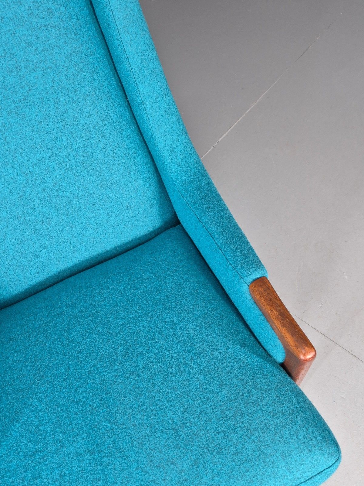 Vintage 1960s Lounge Chair Reupholstered Blue K E Ekselius For Joc Eb11092 Mnor photo buy
