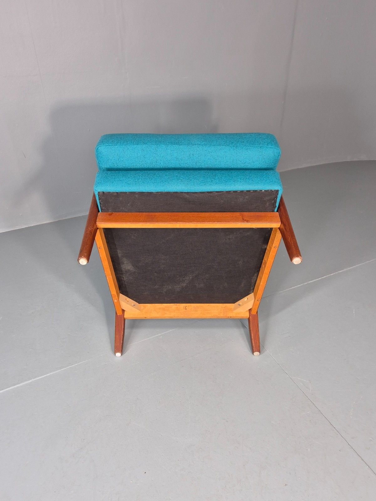 photo furniture Vintage 1960s Lounge Chair Reupholstered Blue K E Ekselius For Joc Eb11092 Mnor