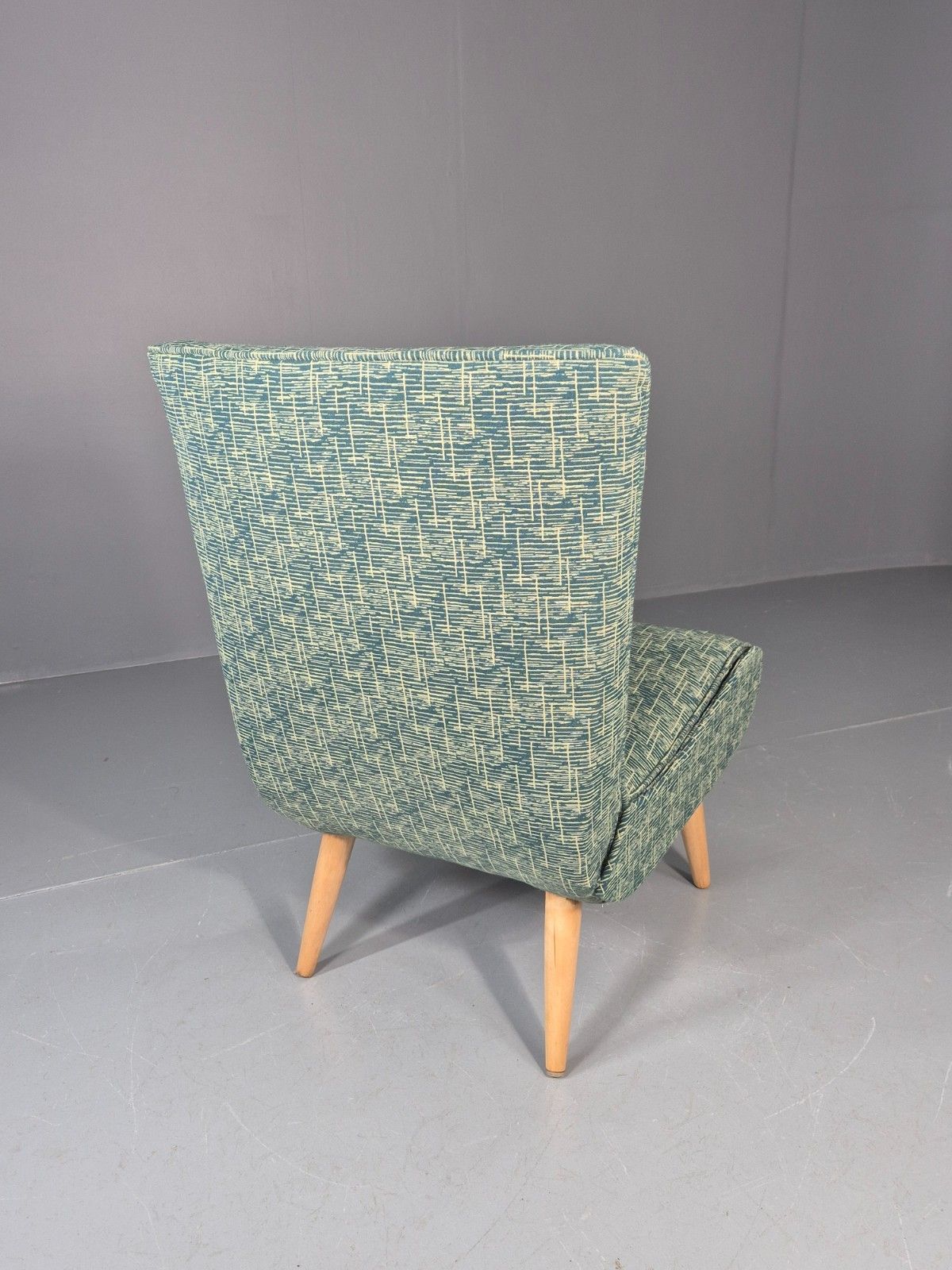 450.0 Vintage Swedish Retro Chair Newly Upholstered Hobby Chair Drawer Eb11084 Mnor photo