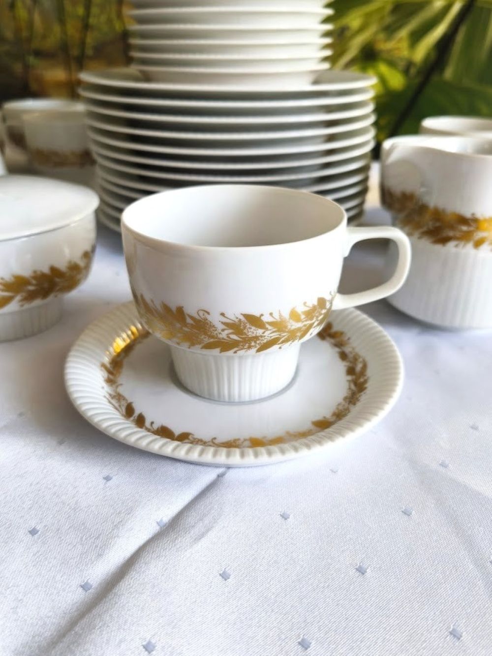 Tapio Wirkkala Voor Rosenthal Studio Line "Modulation" Porseleinen Koffie  En Dessertservies, Duitsland Ca. Jaren 1970, 39 Stuks photo vinterior