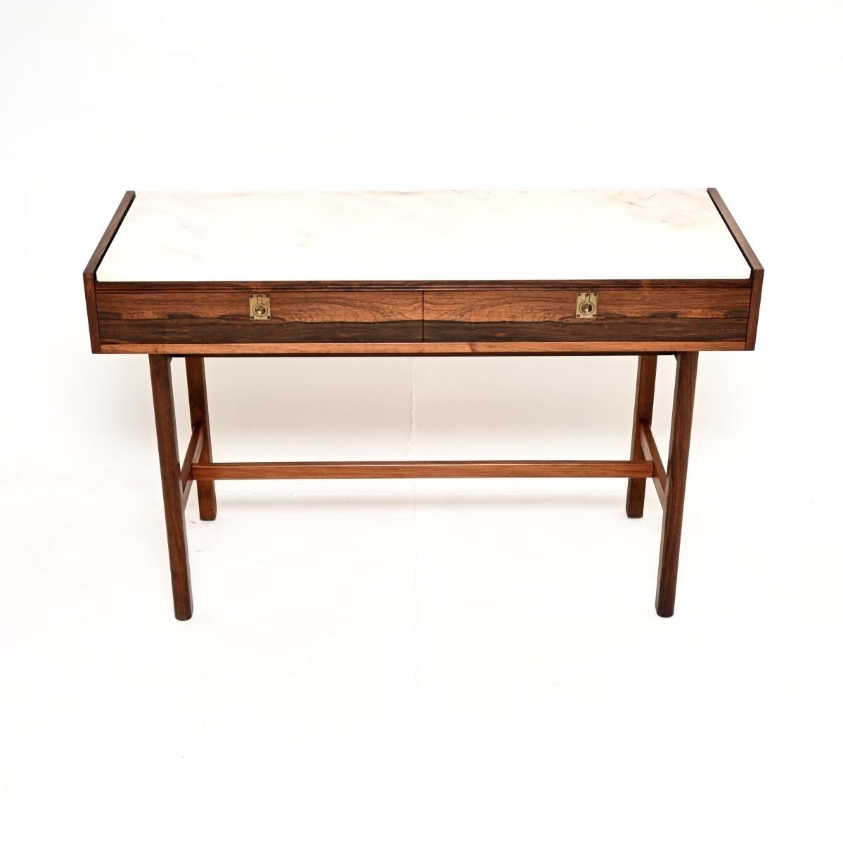 Vintage Rosewood Marble Top Console Table By Robert Heritage For Archie Shine photo furniture