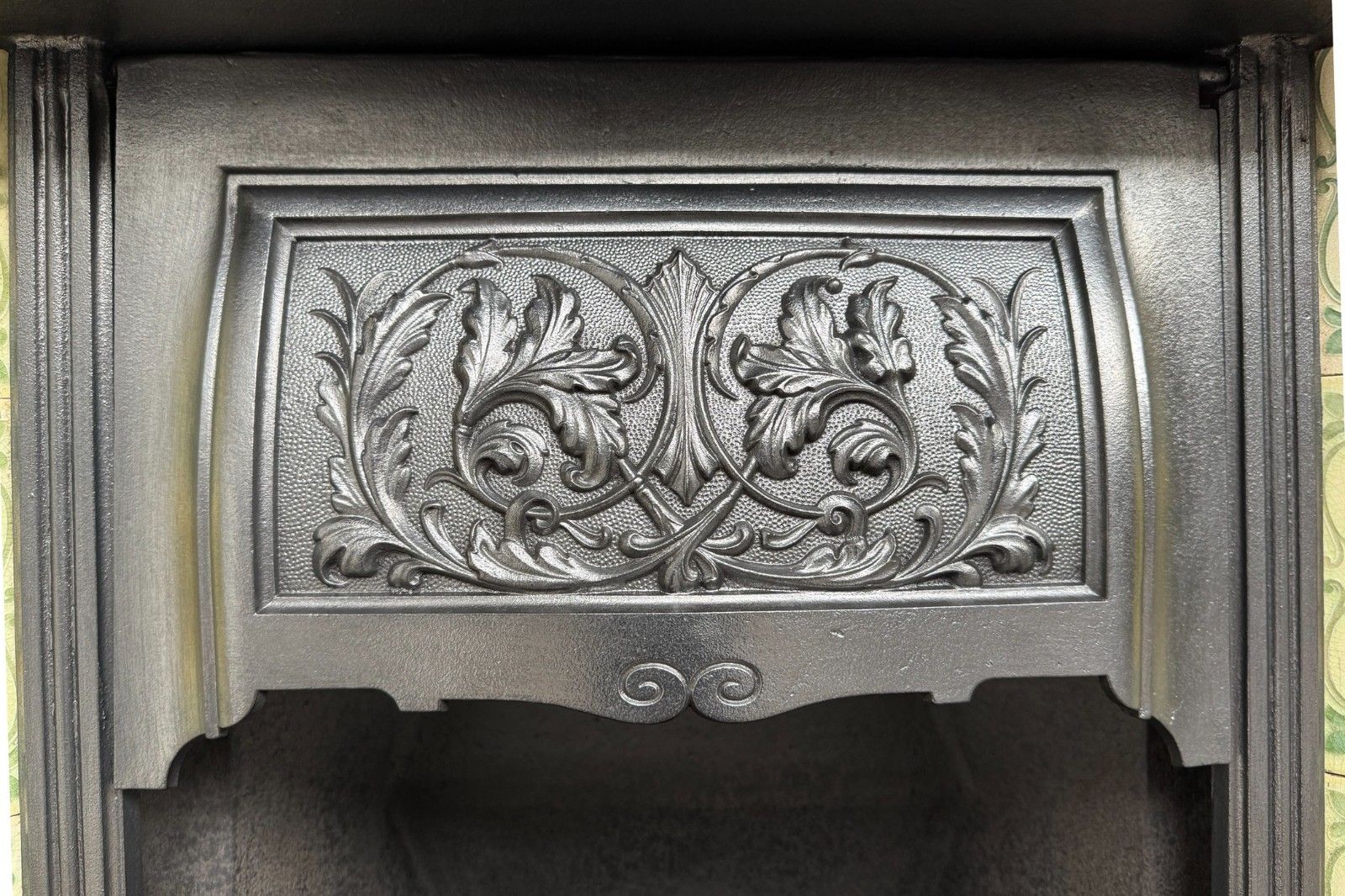 Reclaimed Victorian 19th Century Cast Iron Fireplace Grate photo vinterior