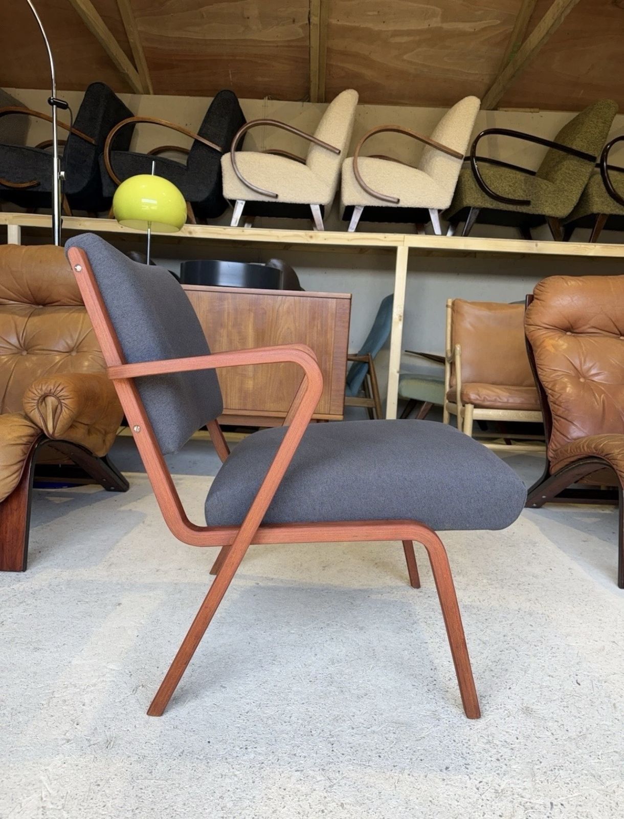 Bauhaus Easy Chair By Selman Selmanagic For Veb Deutsche Werkstätten Hellerau, German Ussr, 1950s photo vinterior