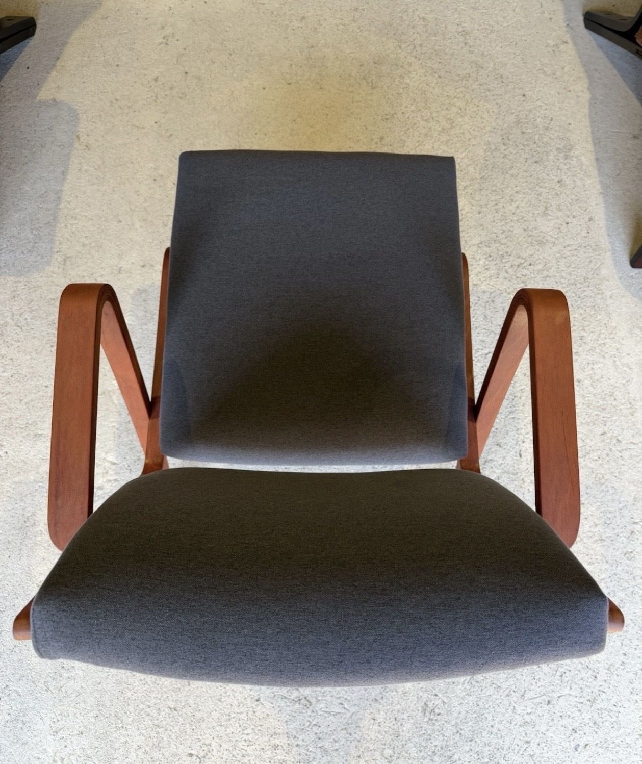 495.0 Bauhaus Easy Chair By Selman Selmanagic For Veb Deutsche Werkstätten Hellerau, German Ussr, 1950s photo