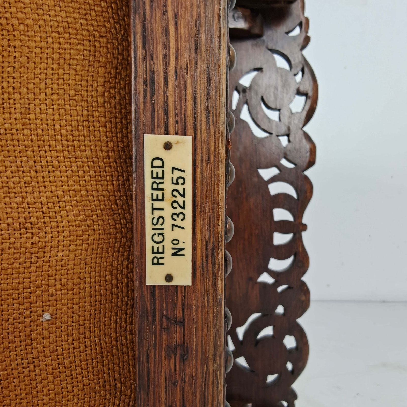 Furniture Pair Of English Antique Jacobean Monk Armchairs / Tables By F. Parker & Sons Ltd photo