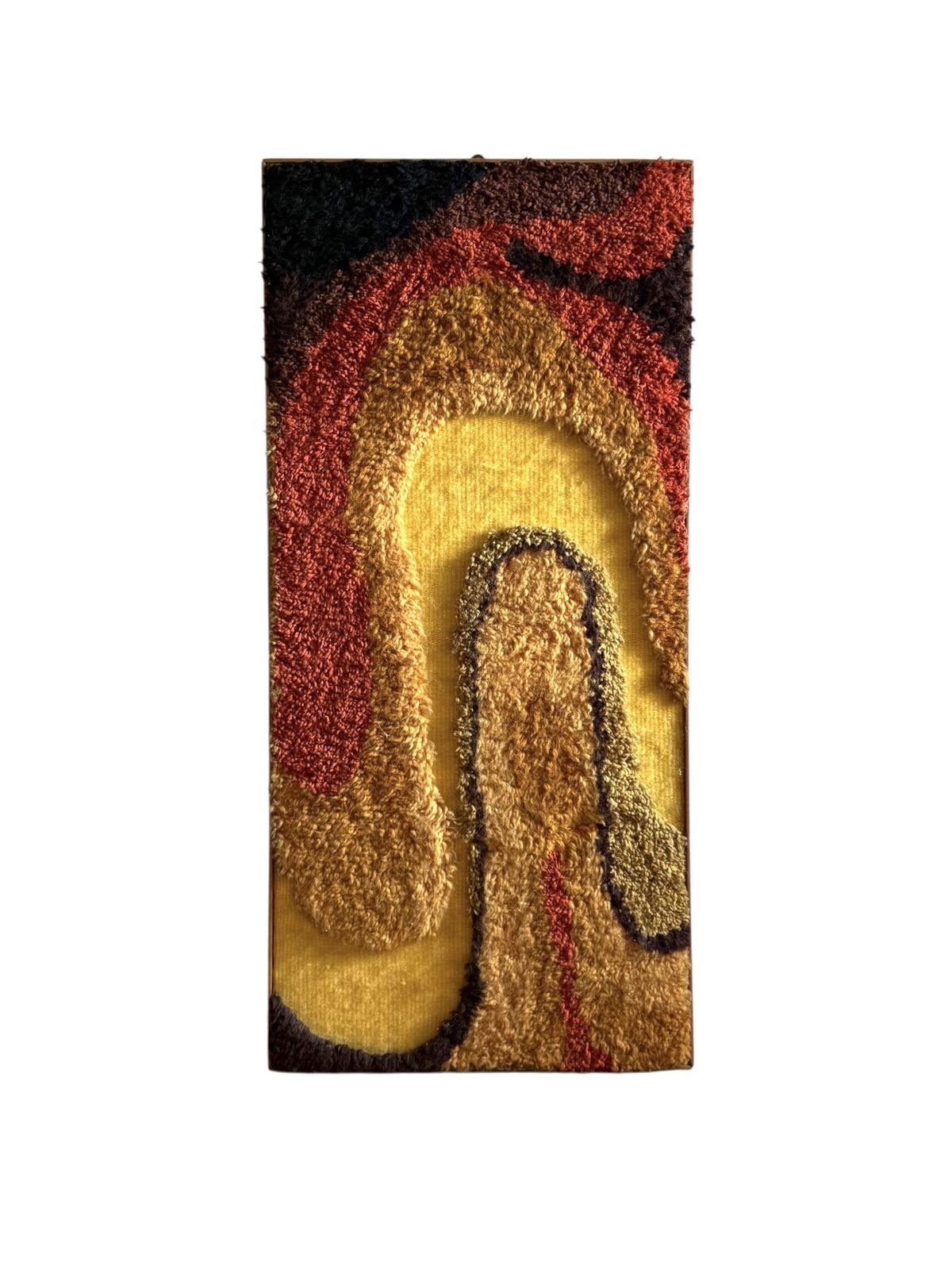 Space Age Wall Tapestry | Italian Mid Century Fabric Art 1970s photo furniture