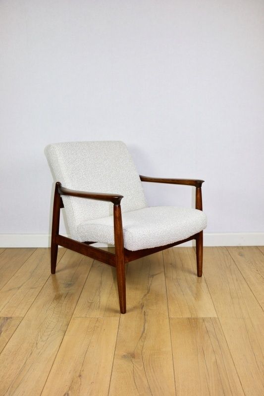Gfm 64 Armchair, Designed By Edmund Homa From The 1970s, Ivory White   2 Pieces Available photo buy
