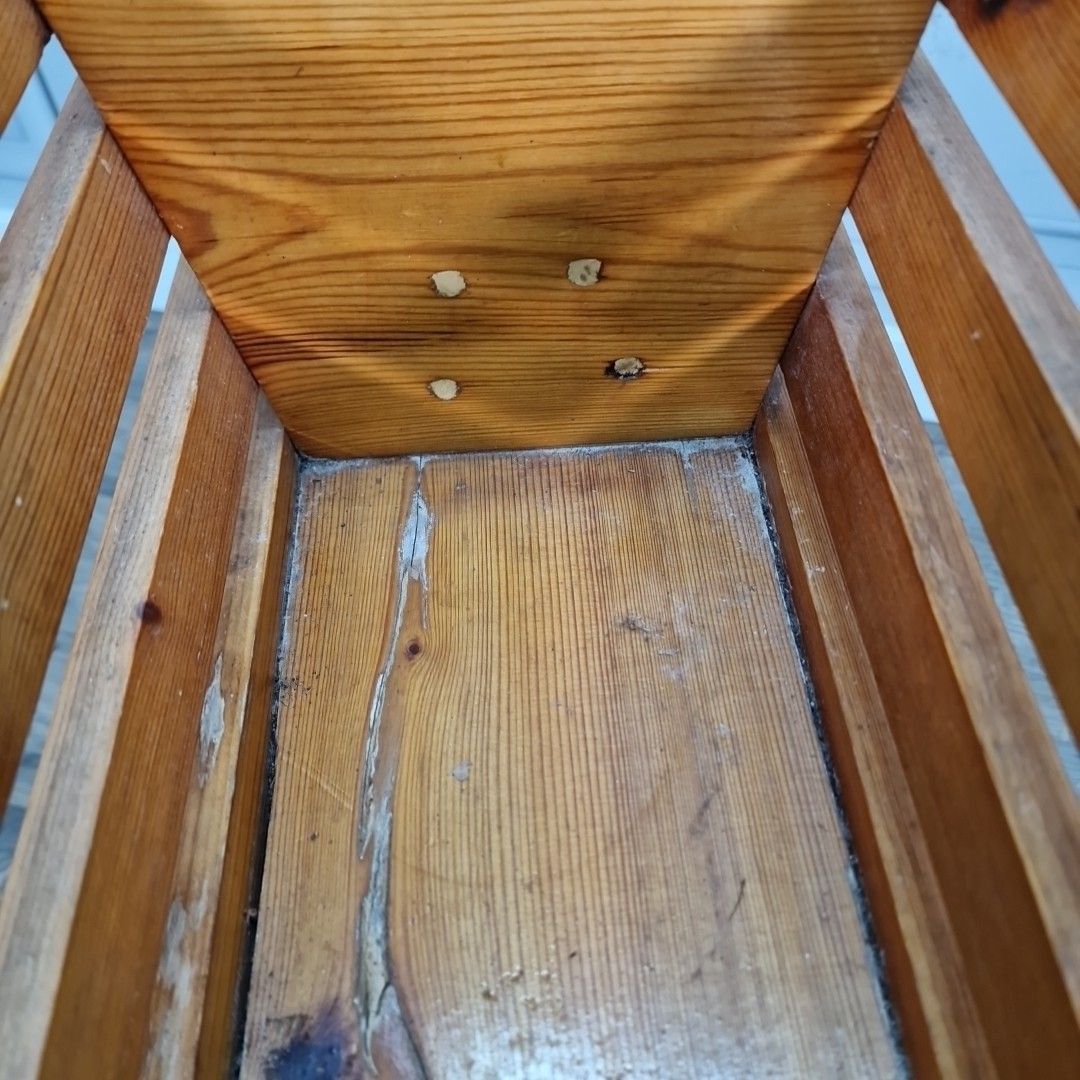 Vintage Pine Trough Planter Solid Wooden Garden Plant Stand Holder Retro photo buy