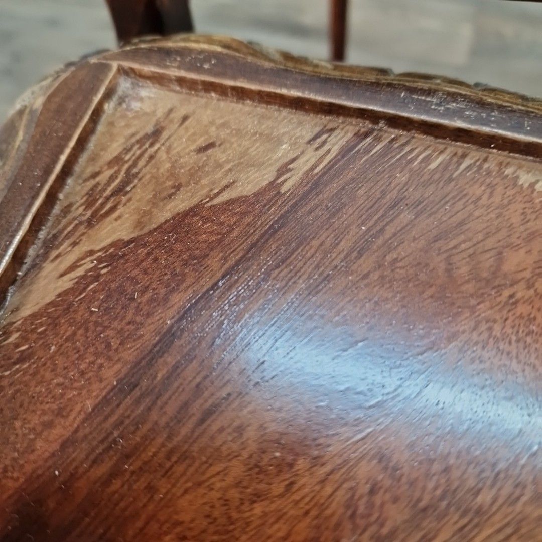 photo for sale Vintage Nest Of Tables Mahogany Queen Anne Antique Style Nesting Side Table