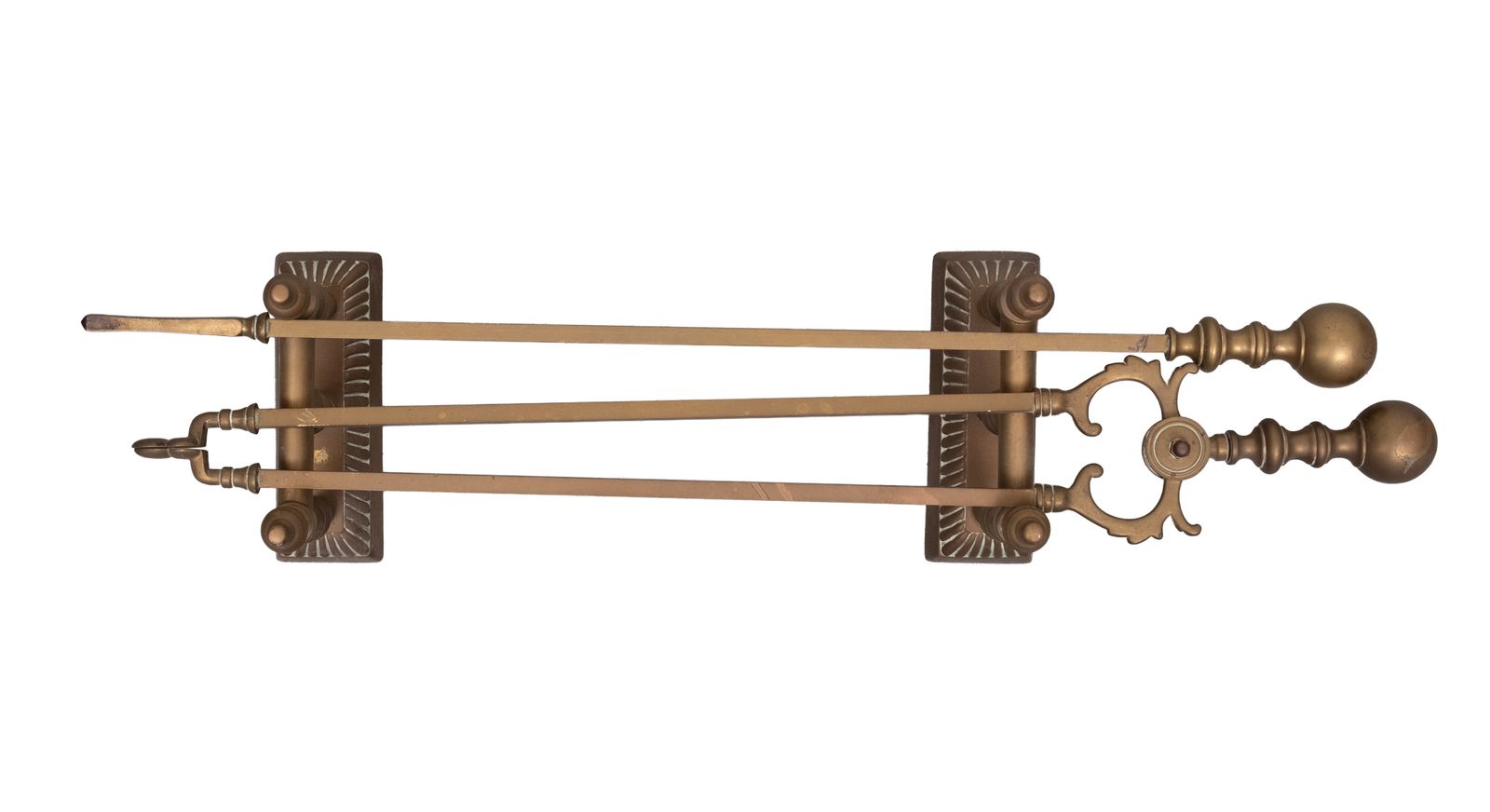 Antiek Messing Haardgereedschap 19e Eeuw photo Woonaccessoires
