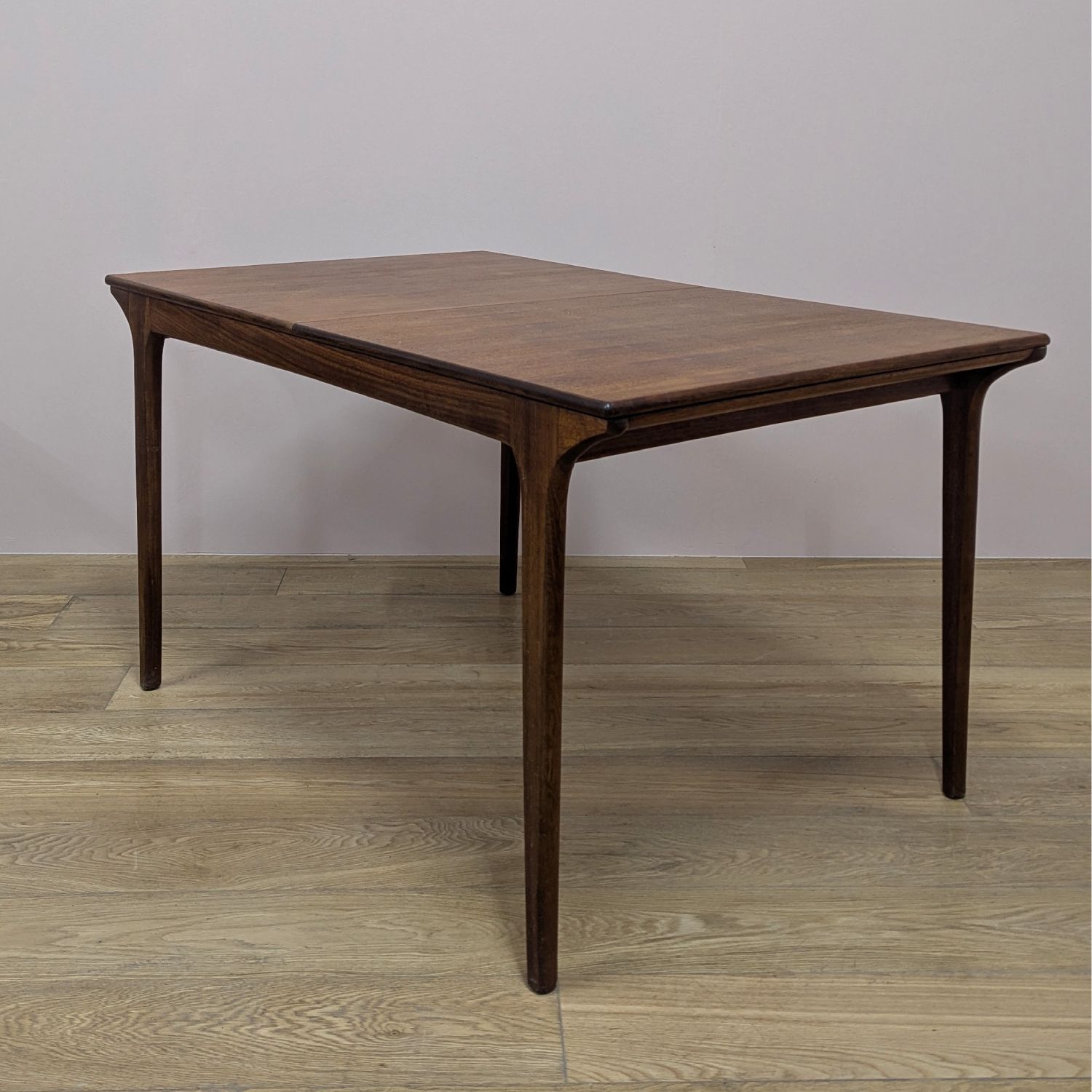 Midcentury 1960s Rectangular Extending Teak Dining Table By McIntosh photo vinterior