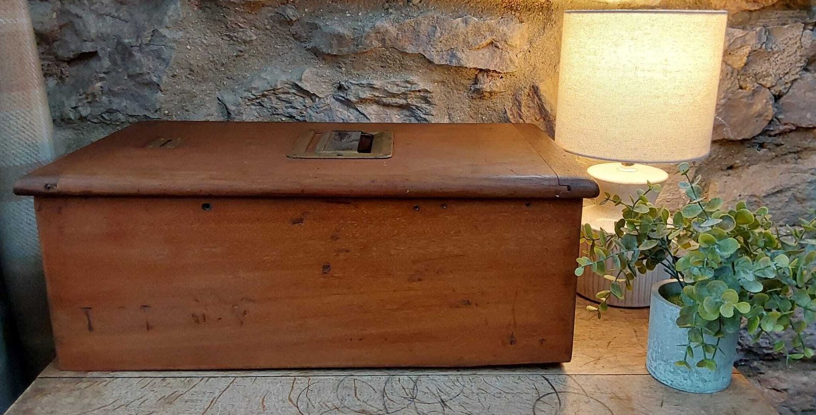 photo for sale Antique Parnall And Sons Wooden Cash Box