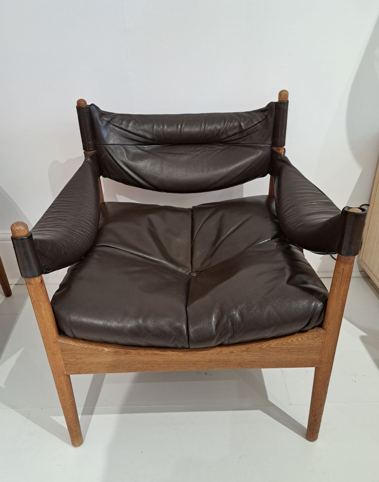 Kristian Vedel "Modus" Danish Oak Lounge Chairs, Circa 1970, Pair photo furniture
