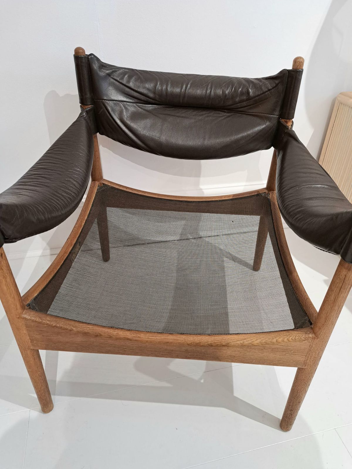 photo furniture Kristian Vedel "Modus" Danish Oak Lounge Chairs, Circa 1970, Pair