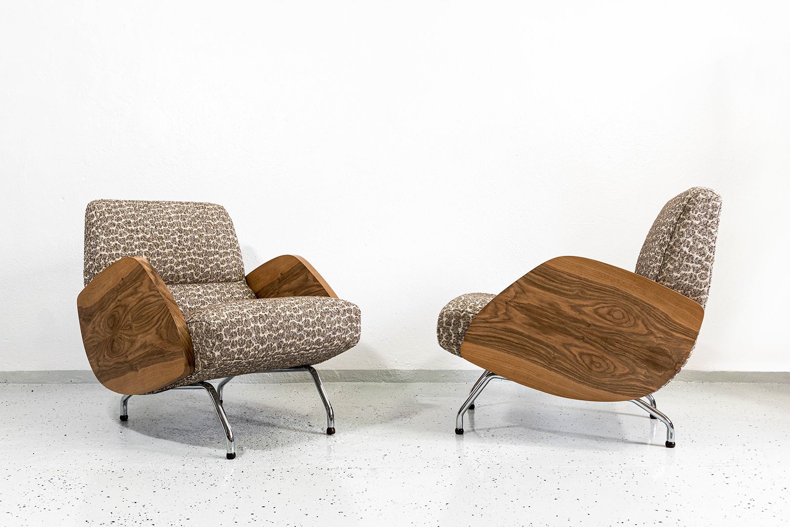 Model "360" Armchairs By Janusz Różański, Poland, 1950s, Set Of 2 photo vinterior