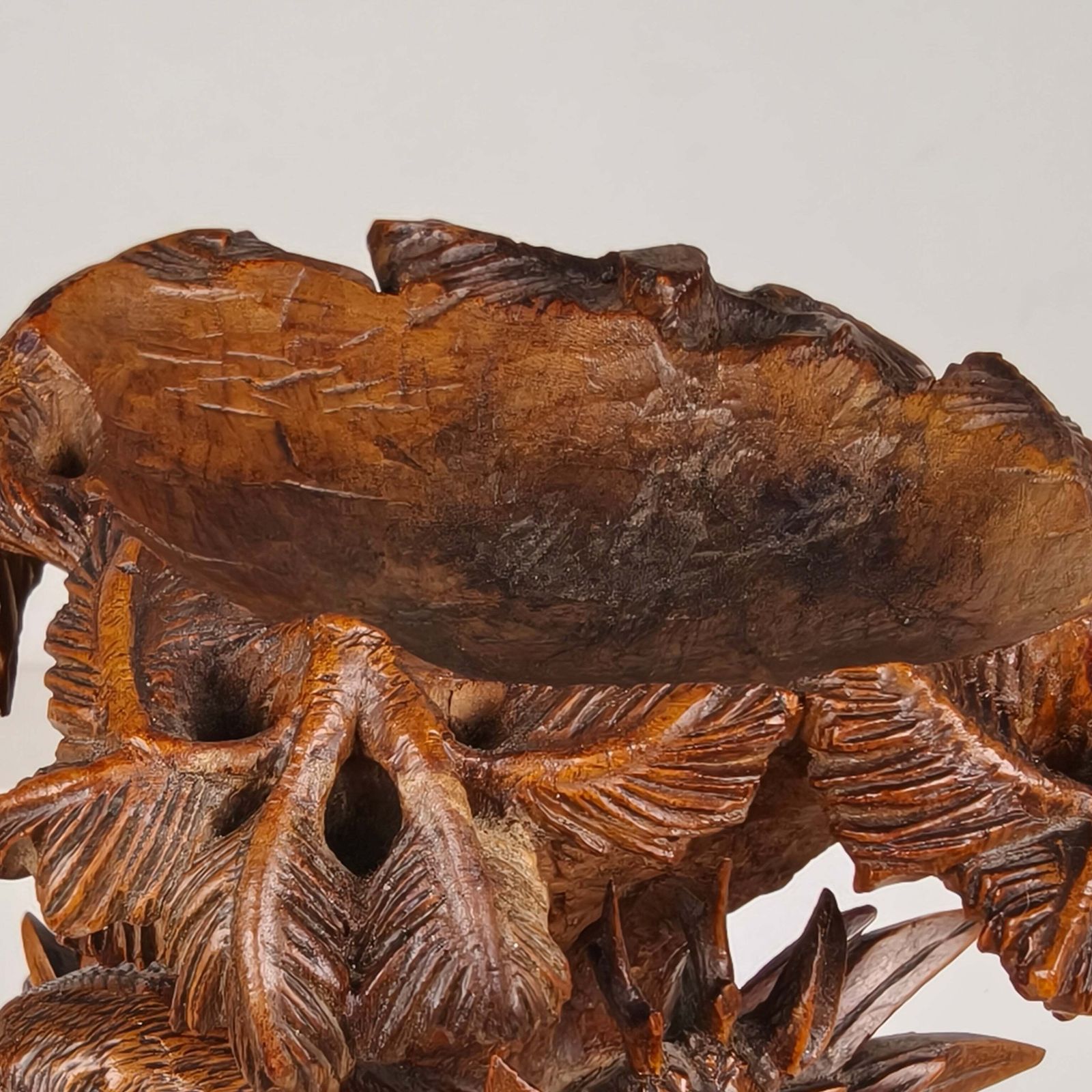 Antique 19th Century Black Forest Hand Carved Deer Sculpture photo Art