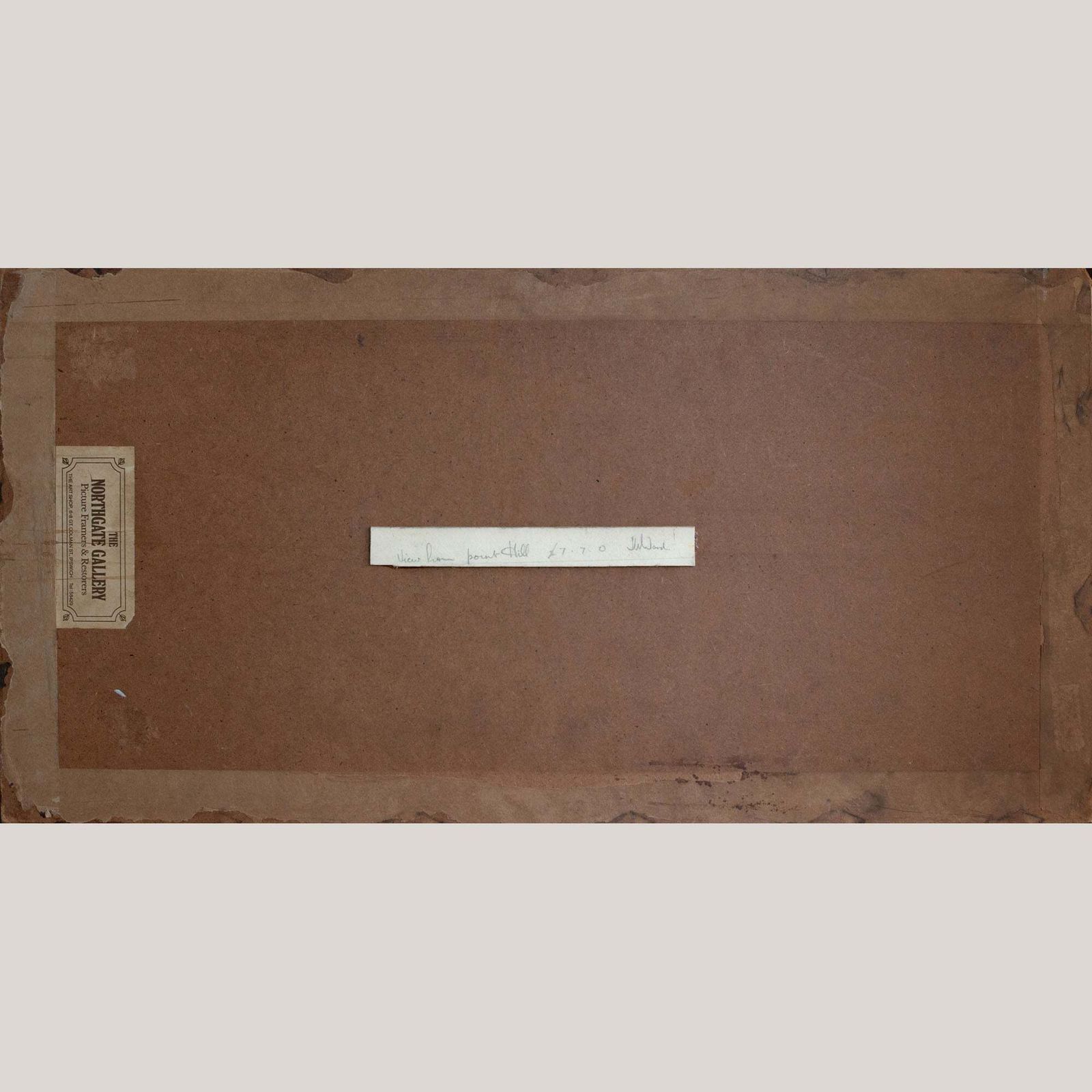 photo furniture Uitzicht Vanaf Point Hill – J. Ward (Opschrift Op Achterzijde) — Potloodtekening