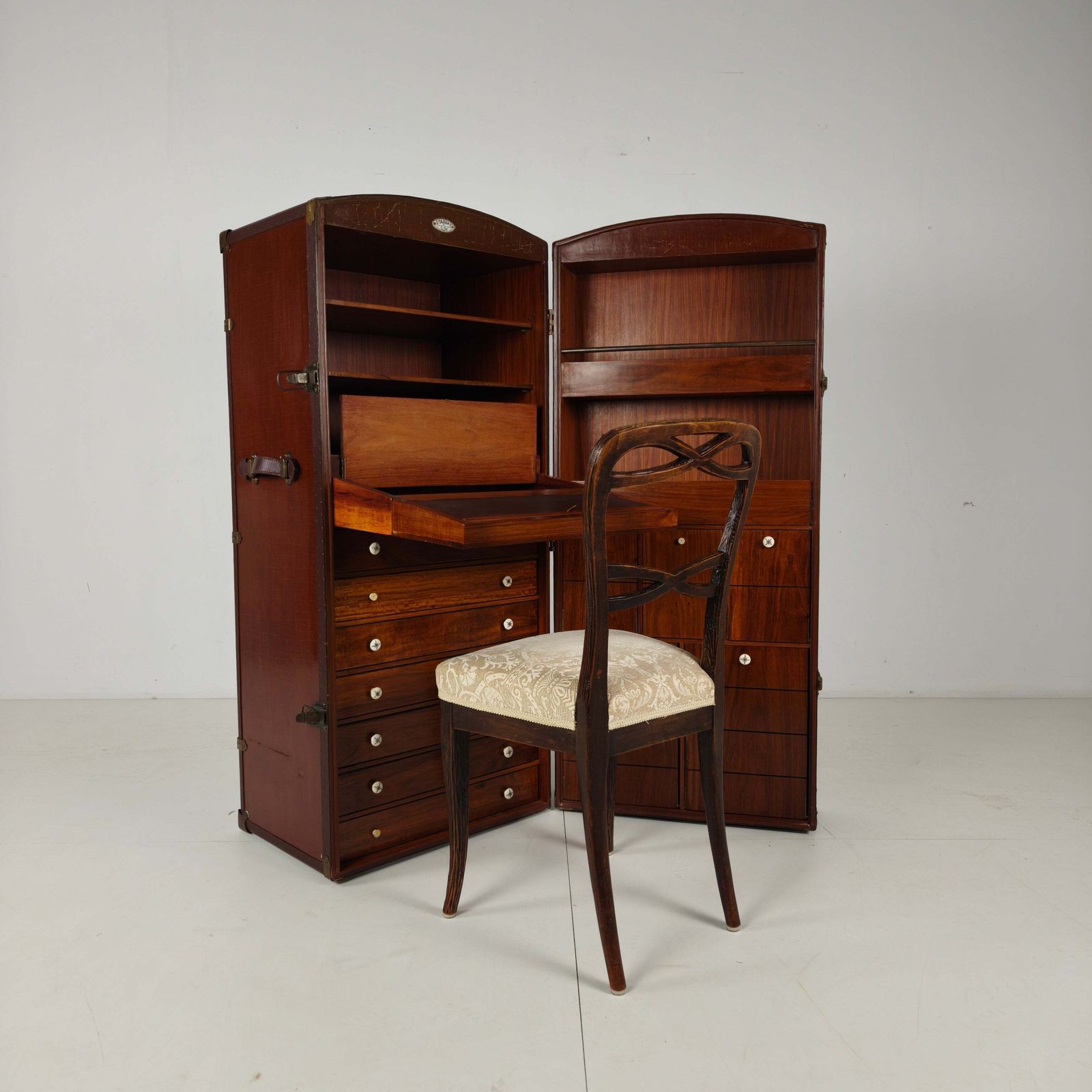 Starbay Nautical Steamer Trunk Campaign Desk – 20th Century