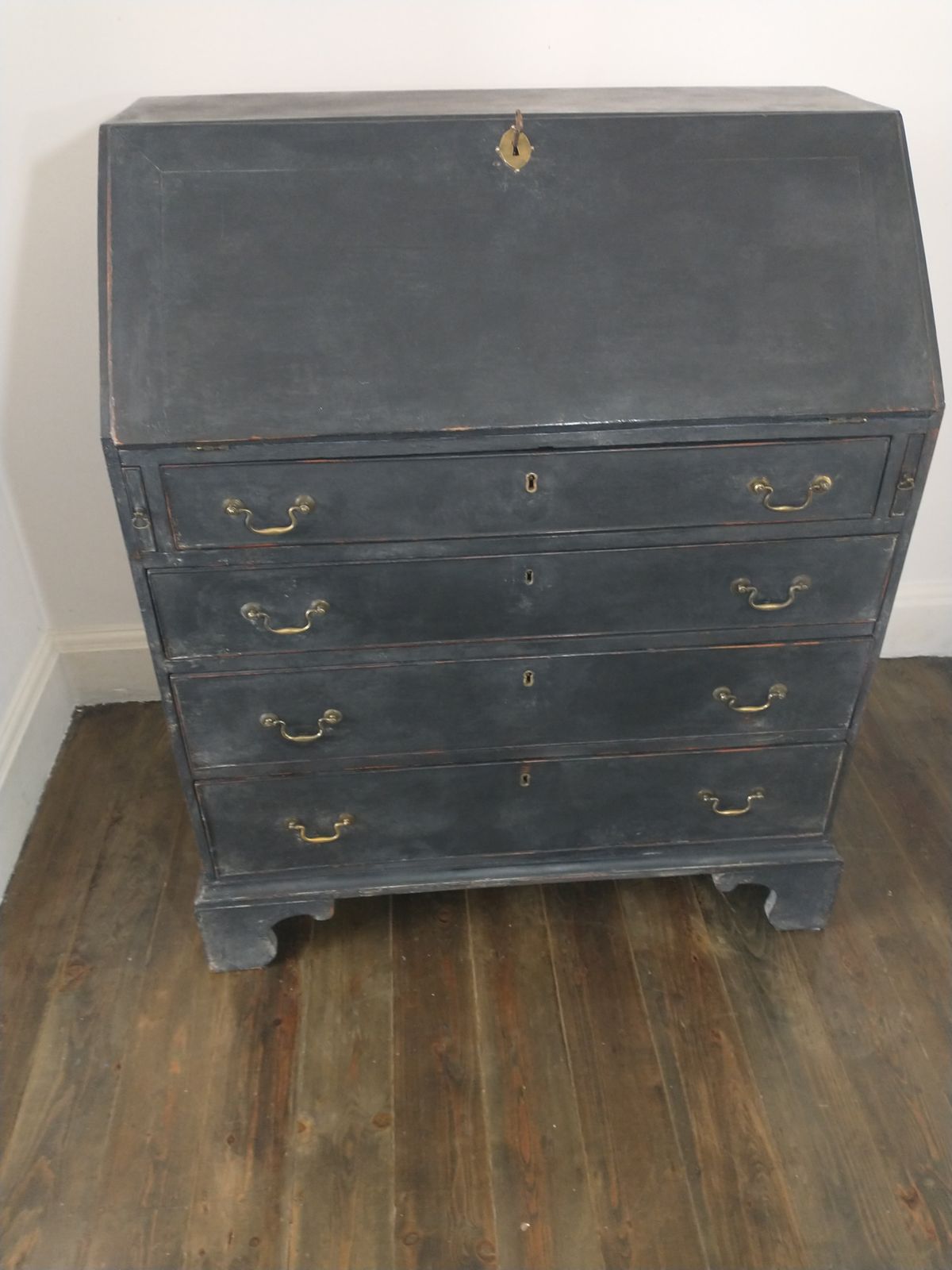 photo for sale 18th Century Georgian Bureau, Black Painted