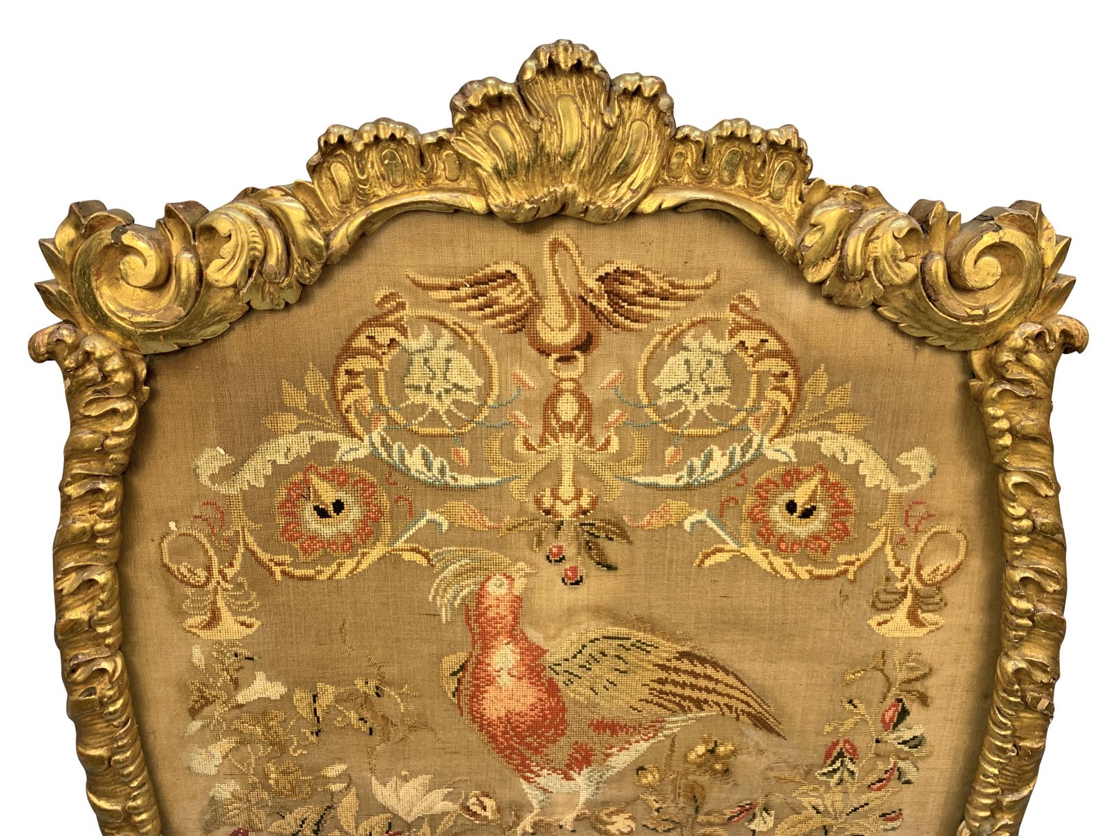 A Large English George III Giltwood Fire Screen photo furniture