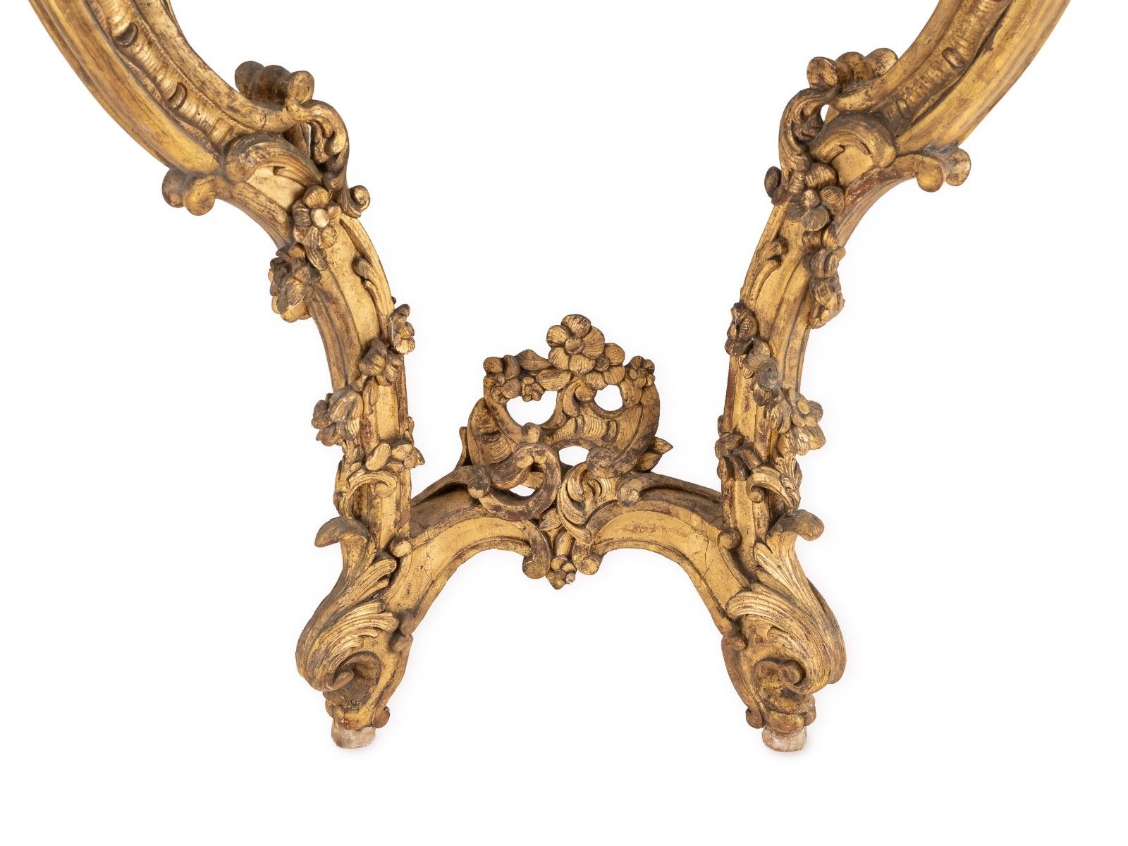 C19th Rococo Revival Giltwood Console Table With Breccia Marble Top, C.1840 1860 photo Furniture