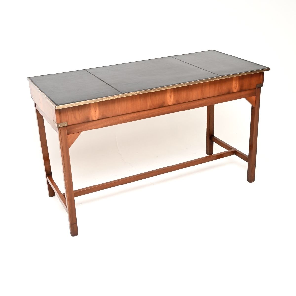 photo for sale Antique Military Campaign Style Desk In Yew Wood