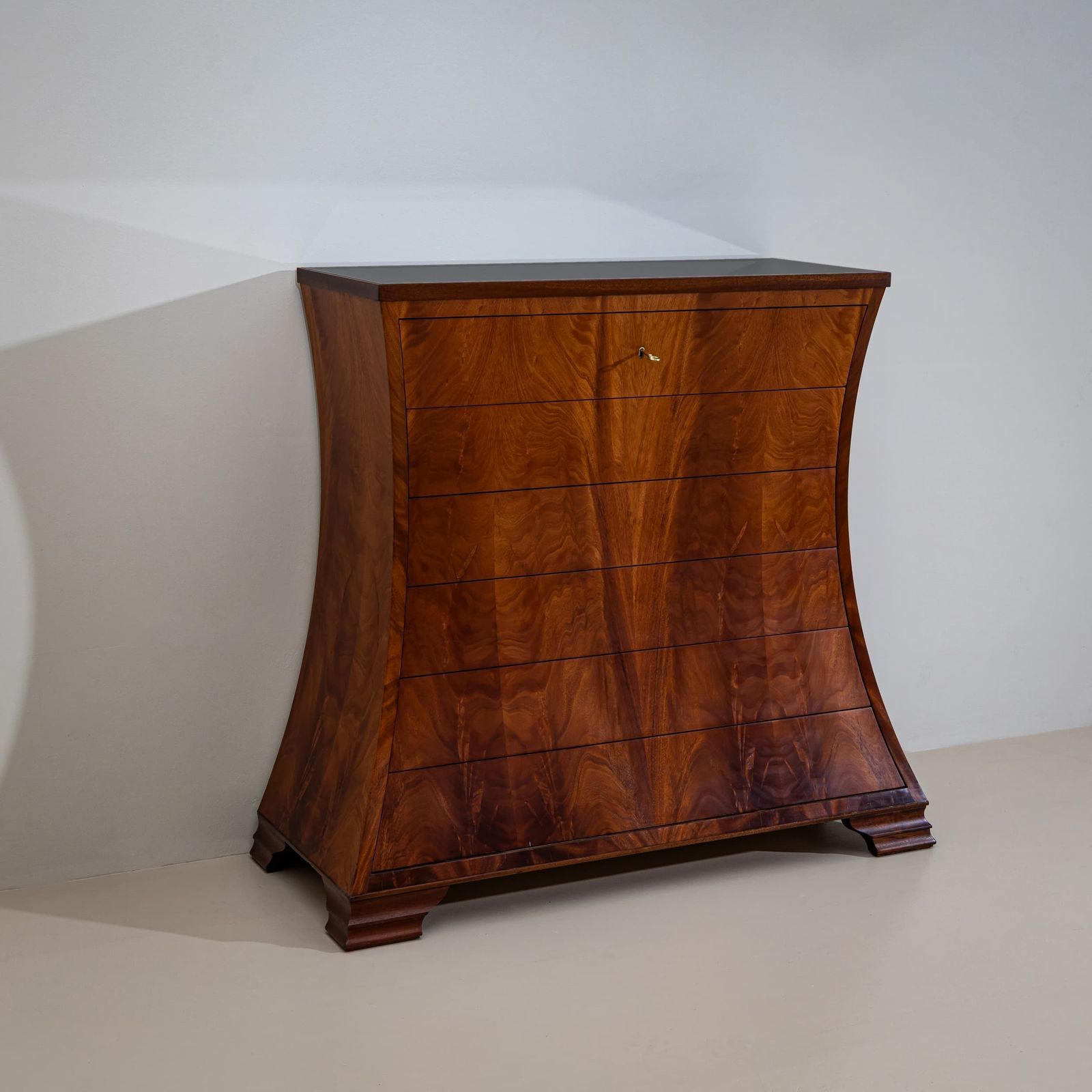 Modern Italian Chest Of Drawers In Trapezoidal Form, Late 20th Century photo Furniture