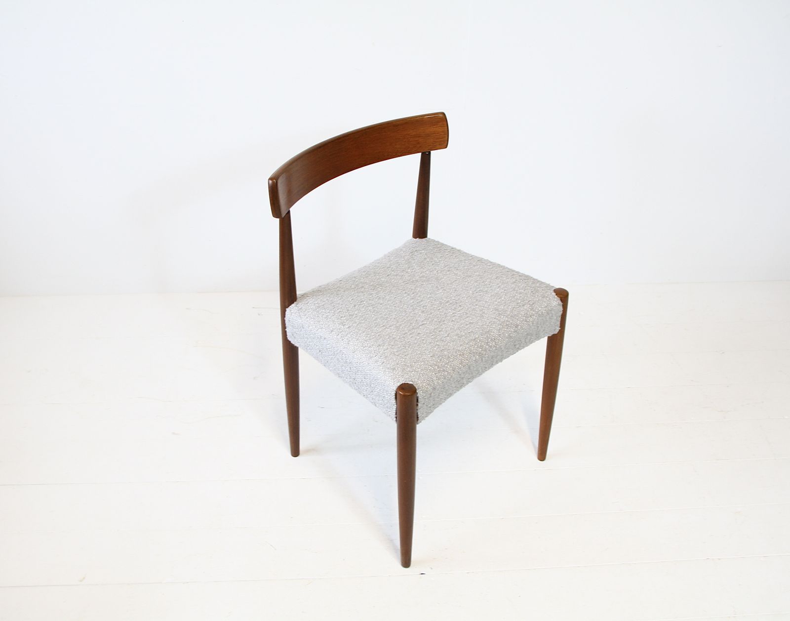 photo for sale Vintage Desk Chair By Arne Hovmand Olsen   Teak & Boucle
