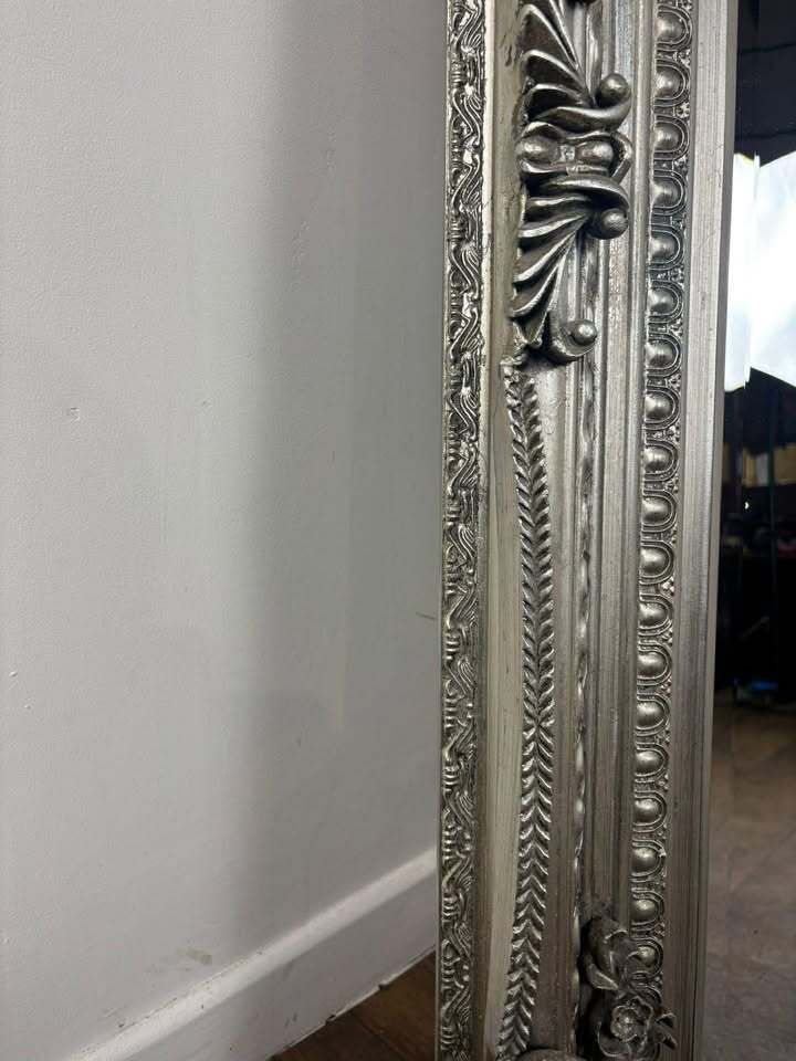 Large Gallery Reproduction Rectangular Bevel Edged Lean Mirror photo buy