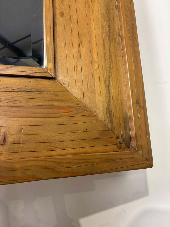 Contemporary Pine Rectangular Mirror photo 289.0