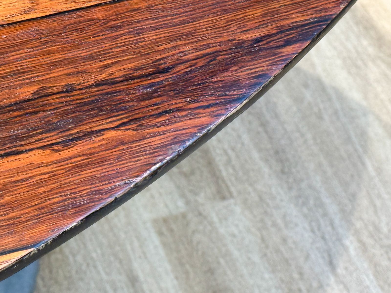 Mid Century Arkana Round Dining Table In Brazilian Rosewood photo buy