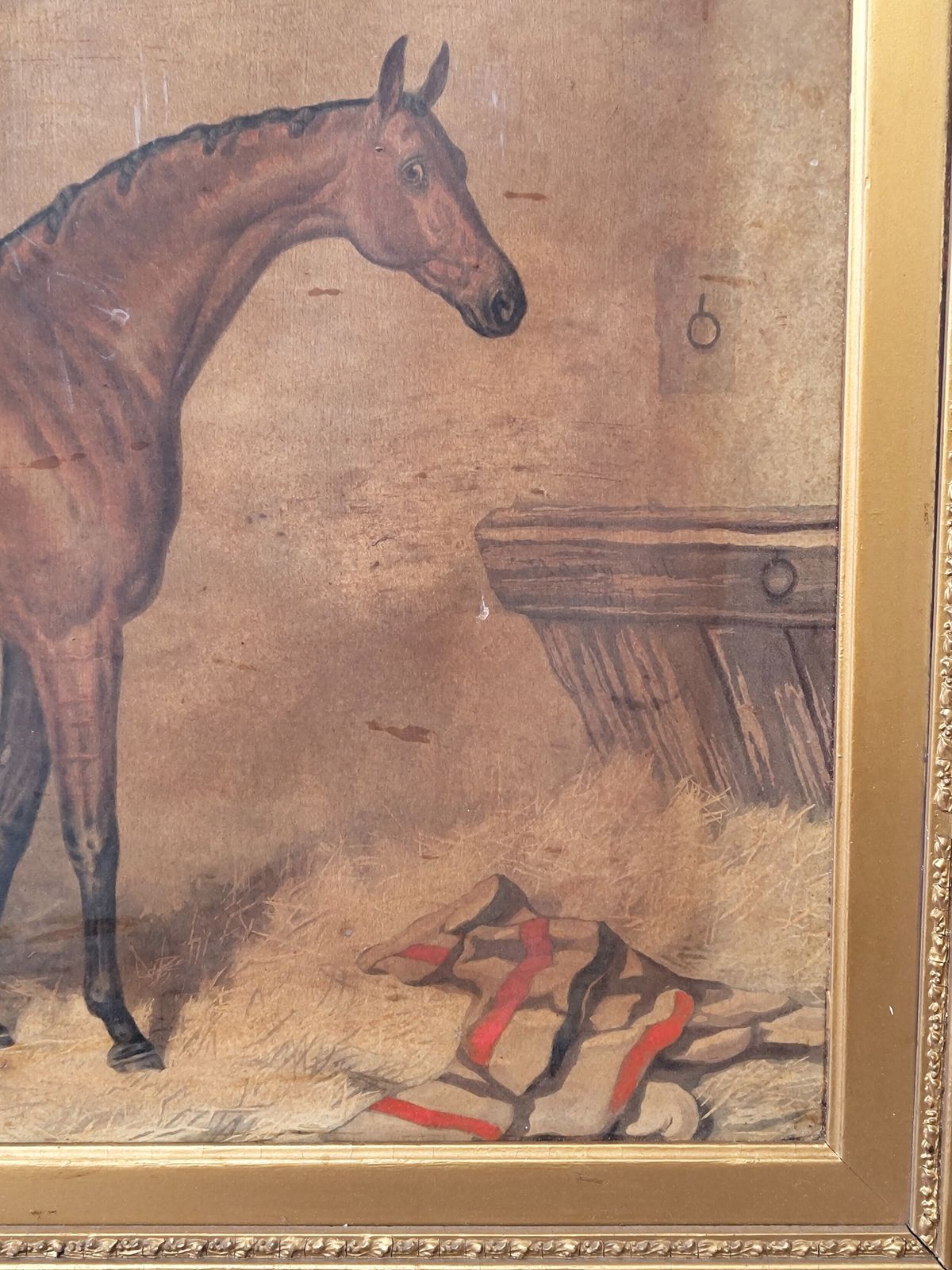 Antique Set Of Three Early Edwardian Race Horse Equestrian Lithographs After Harry Hall photo vinterior