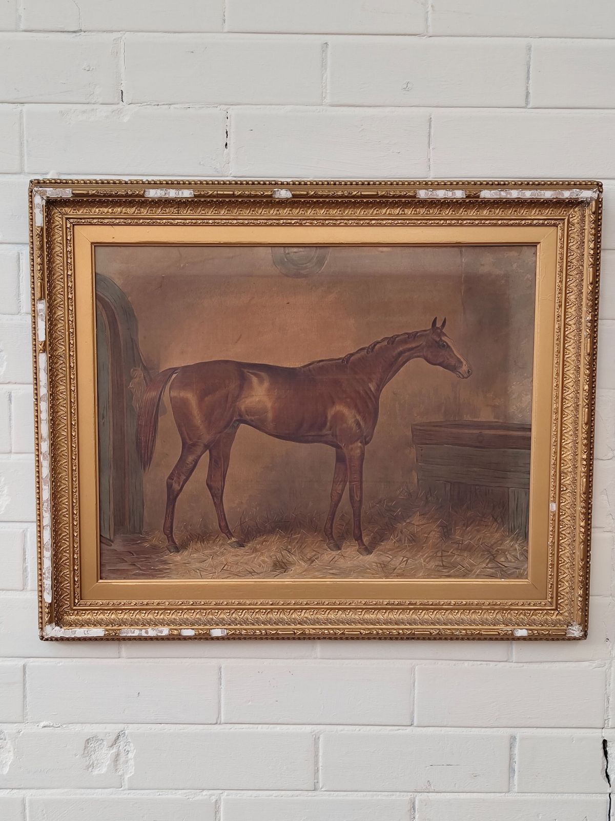 photo for sale Antique Set Of Three Early Edwardian Race Horse Equestrian Lithographs After Harry Hall