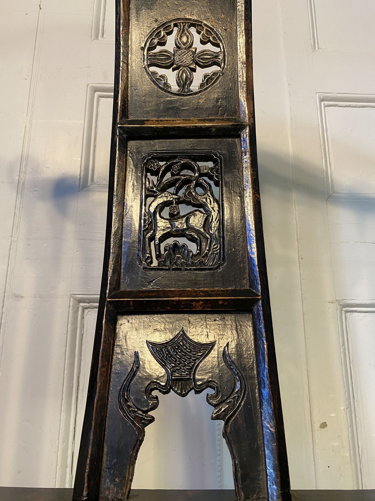Antique 1800s Chinese Yoke Back Armchair. photo vintage