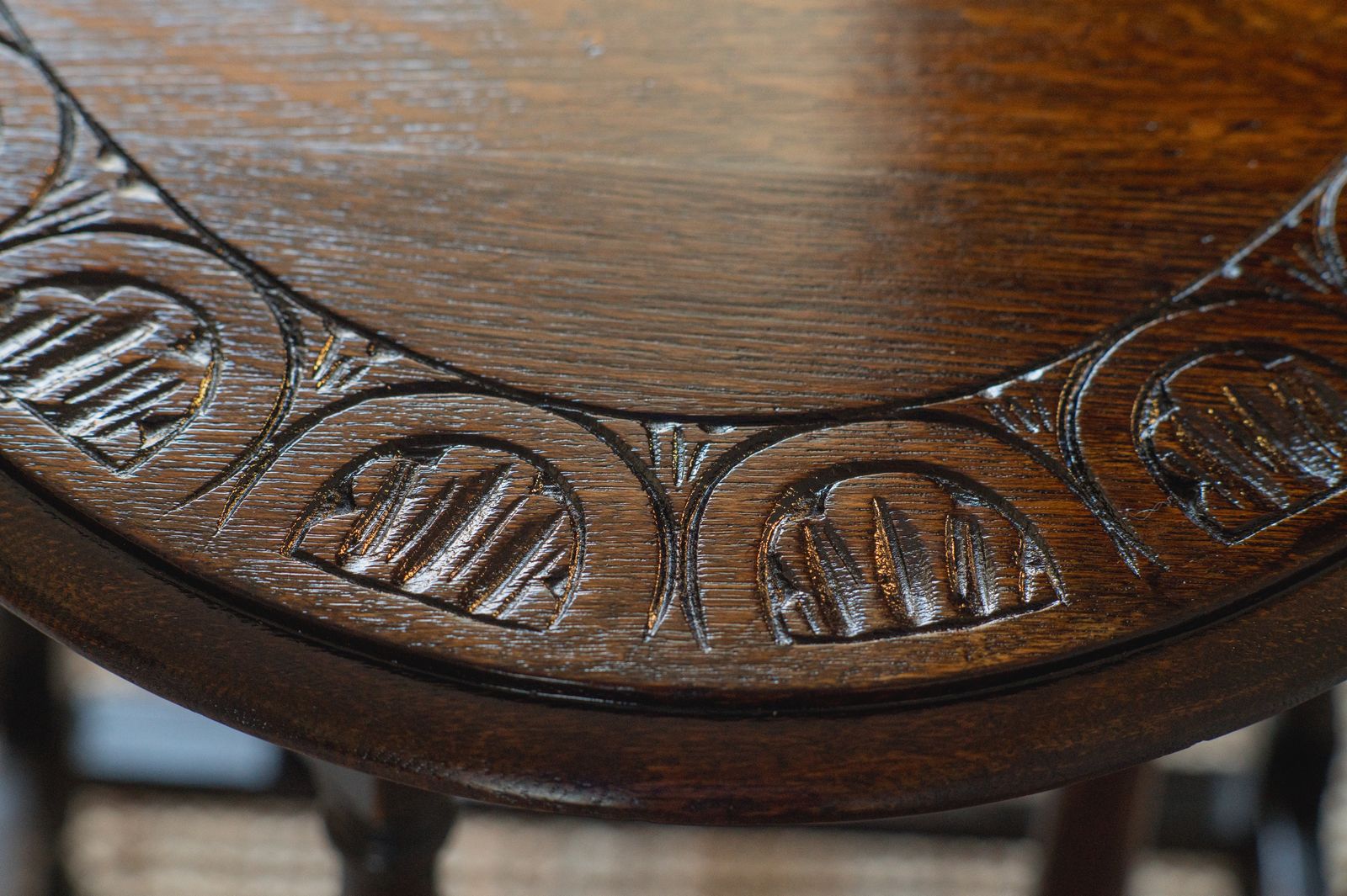 photo for sale Antique Oak Small Oval Drop Leaf /Occasional / Side/ Lamp/ Gateleg Table
