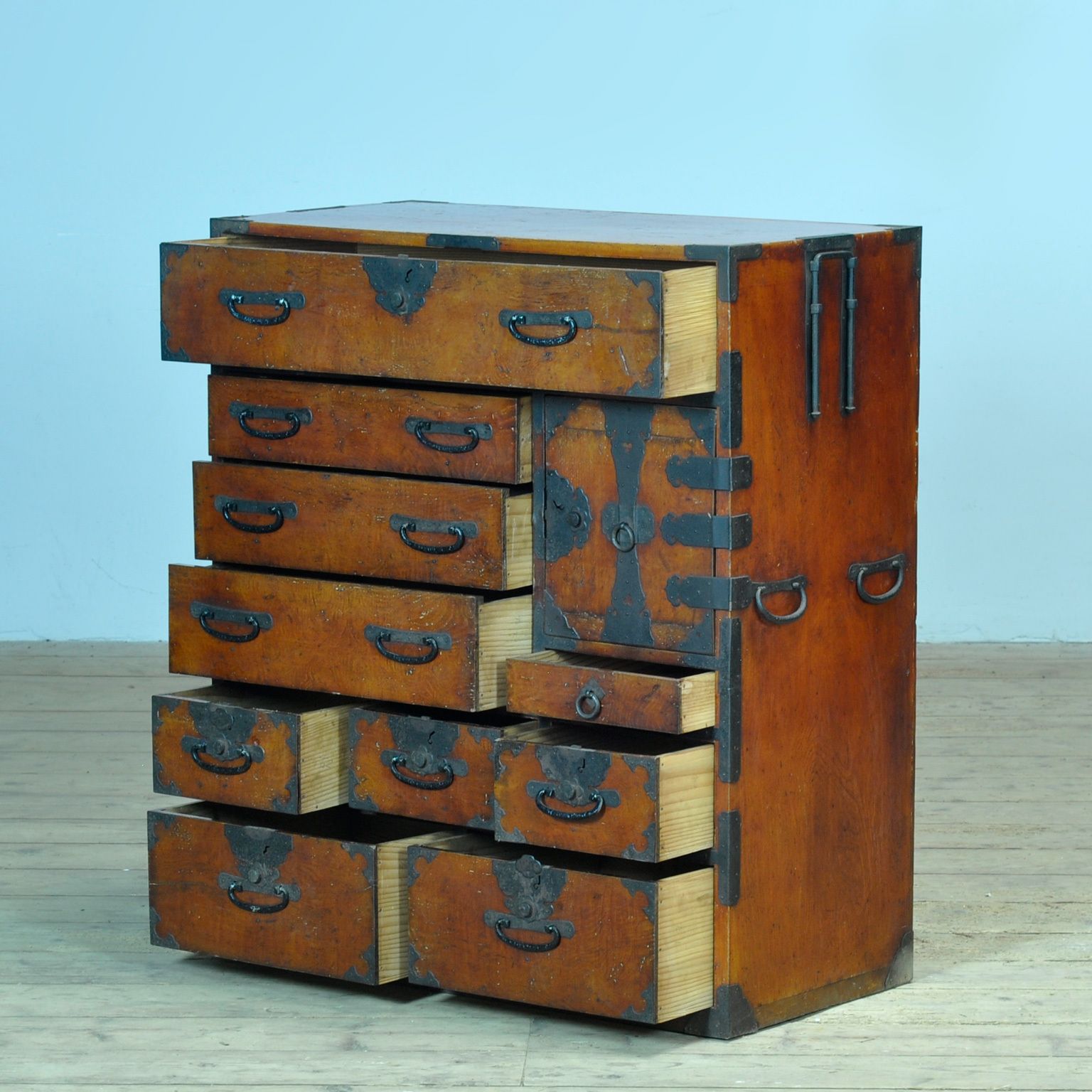 Japanese Tansu Chest Of Drawers, Circa 1890 photo for sale