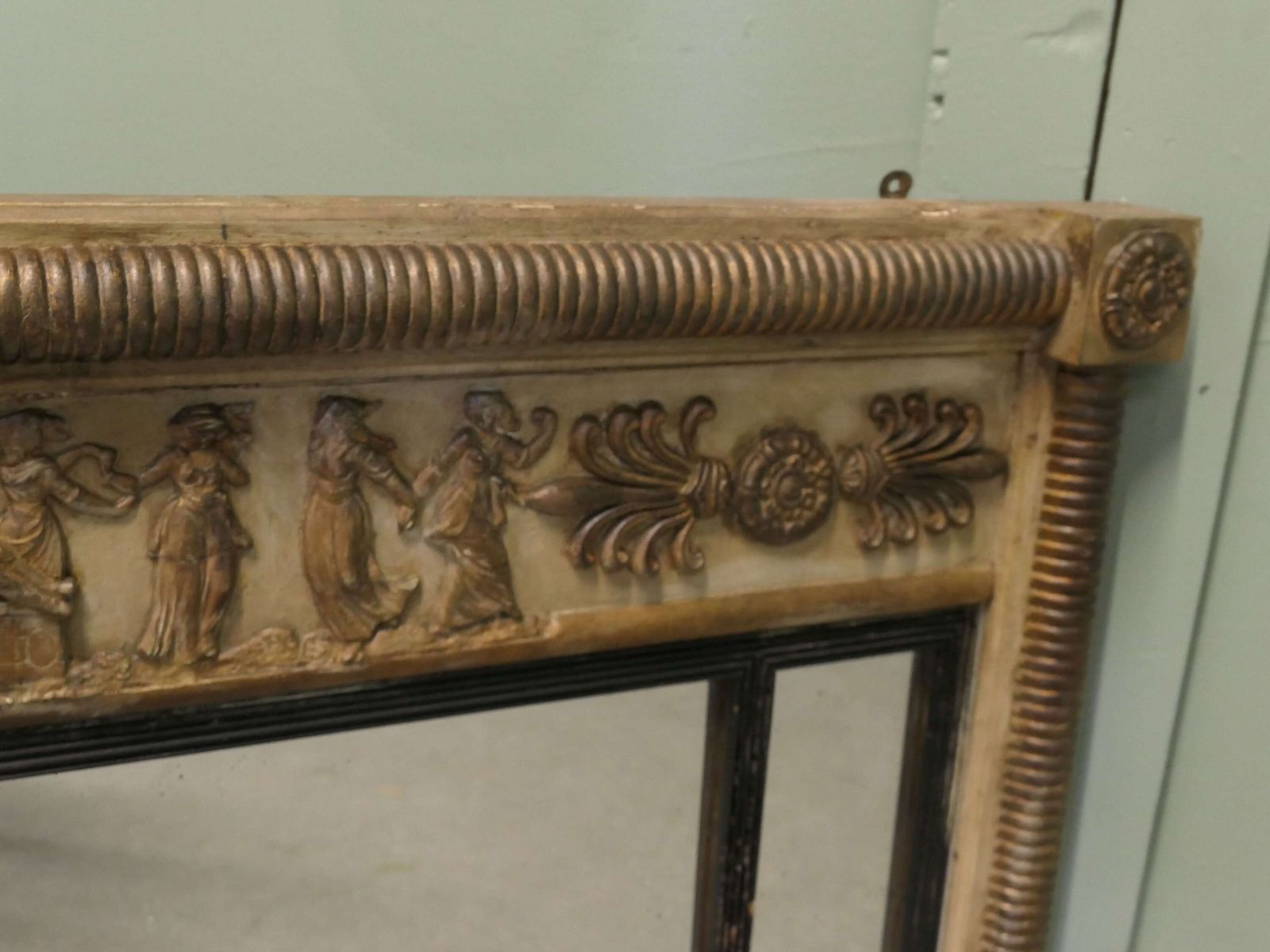 Regency Triple Plate Sculptured Mirror Or Over Mantle photo for sale