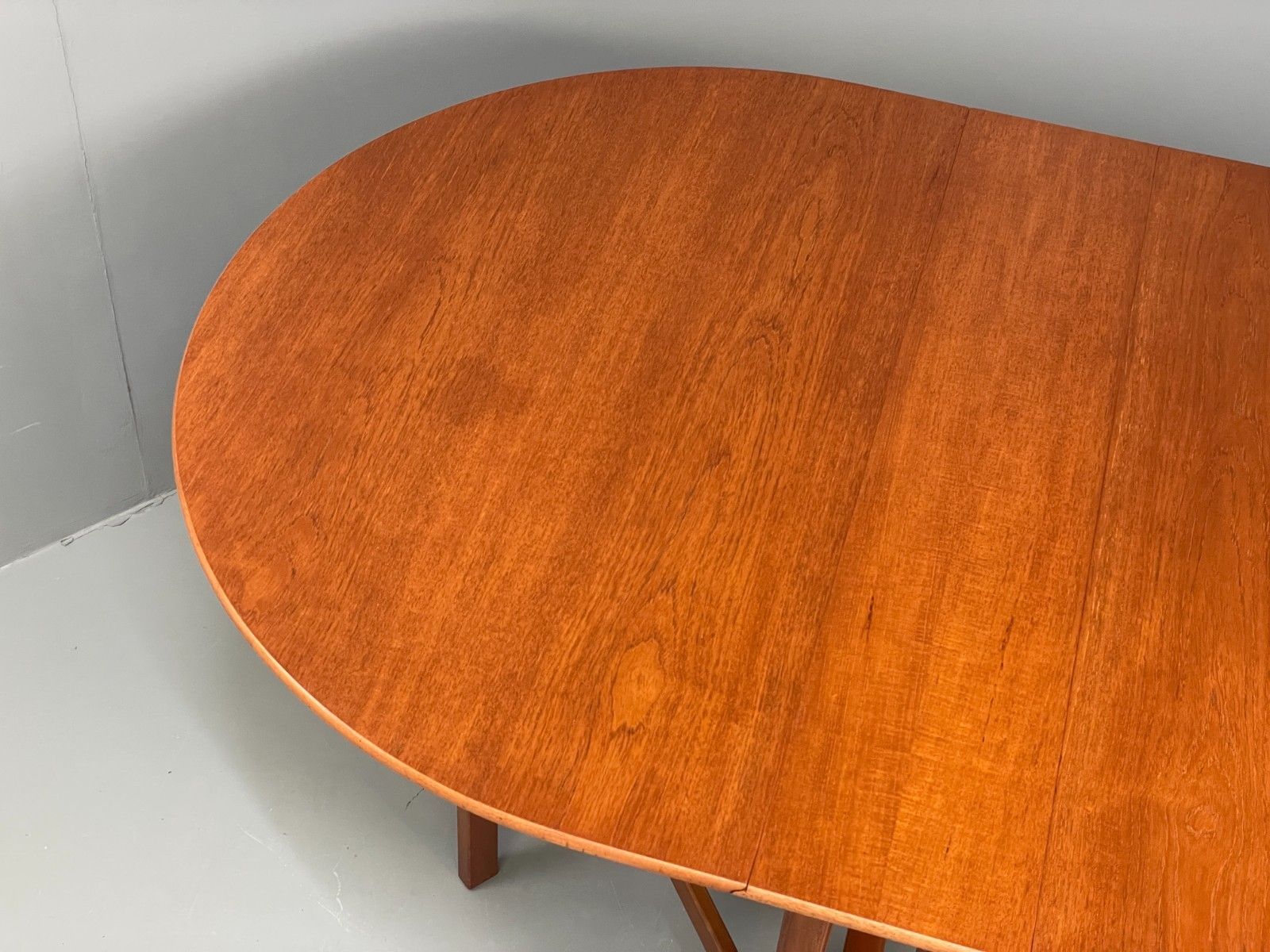 Vintage Teak Dropleaf Table By Jentique 1960s Oval Beech Retro Eb11695 Mwoo photo Furniture