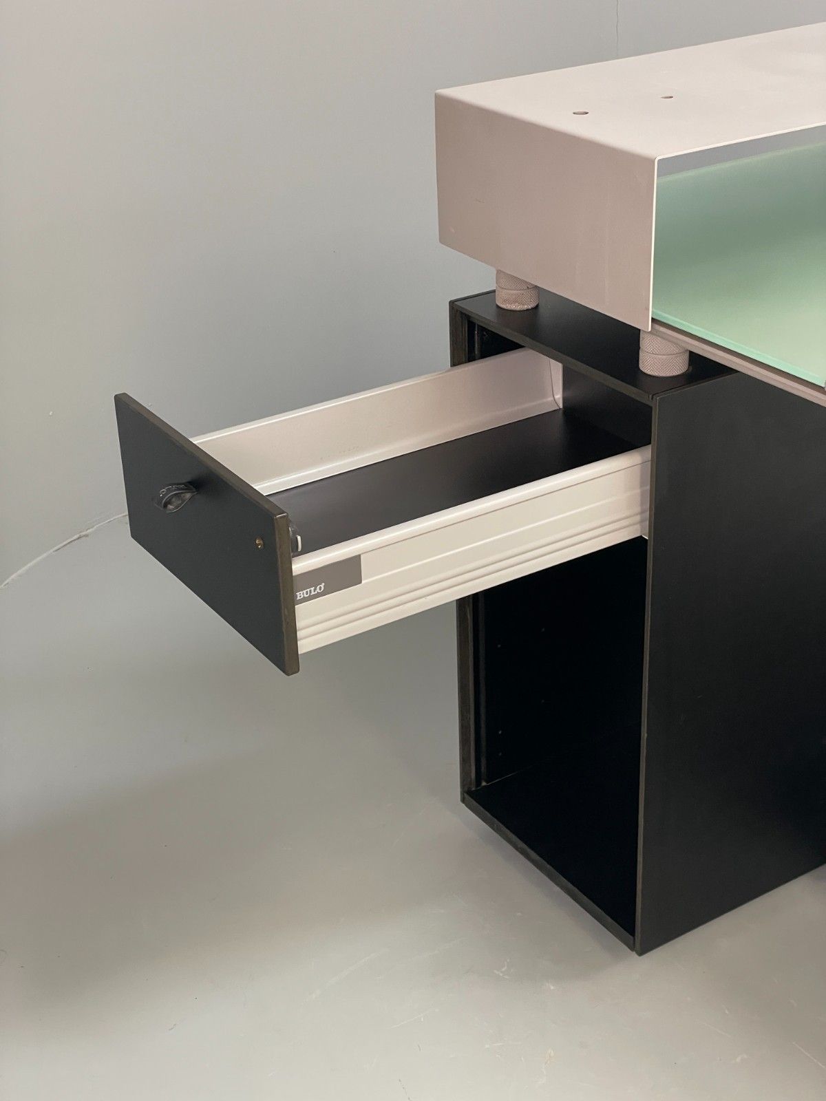 Furniture Bulo M2 Computer Desk Luc Vincent 1990s Modern Designer Glass Eb11701 Mwoo photo